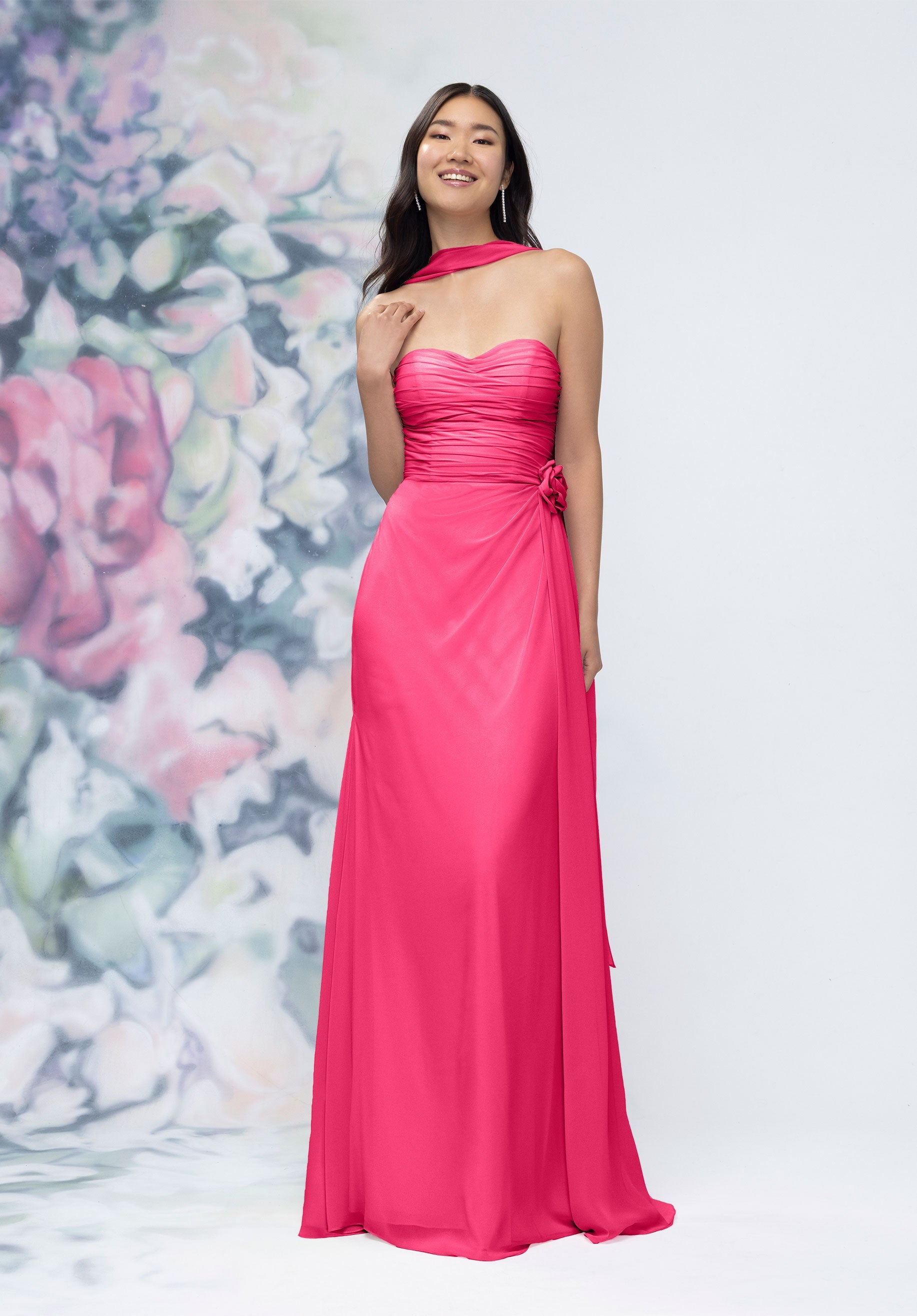 morilee-brautjungfernkleid-chiffon-sweetheart-mit-rosette image 7