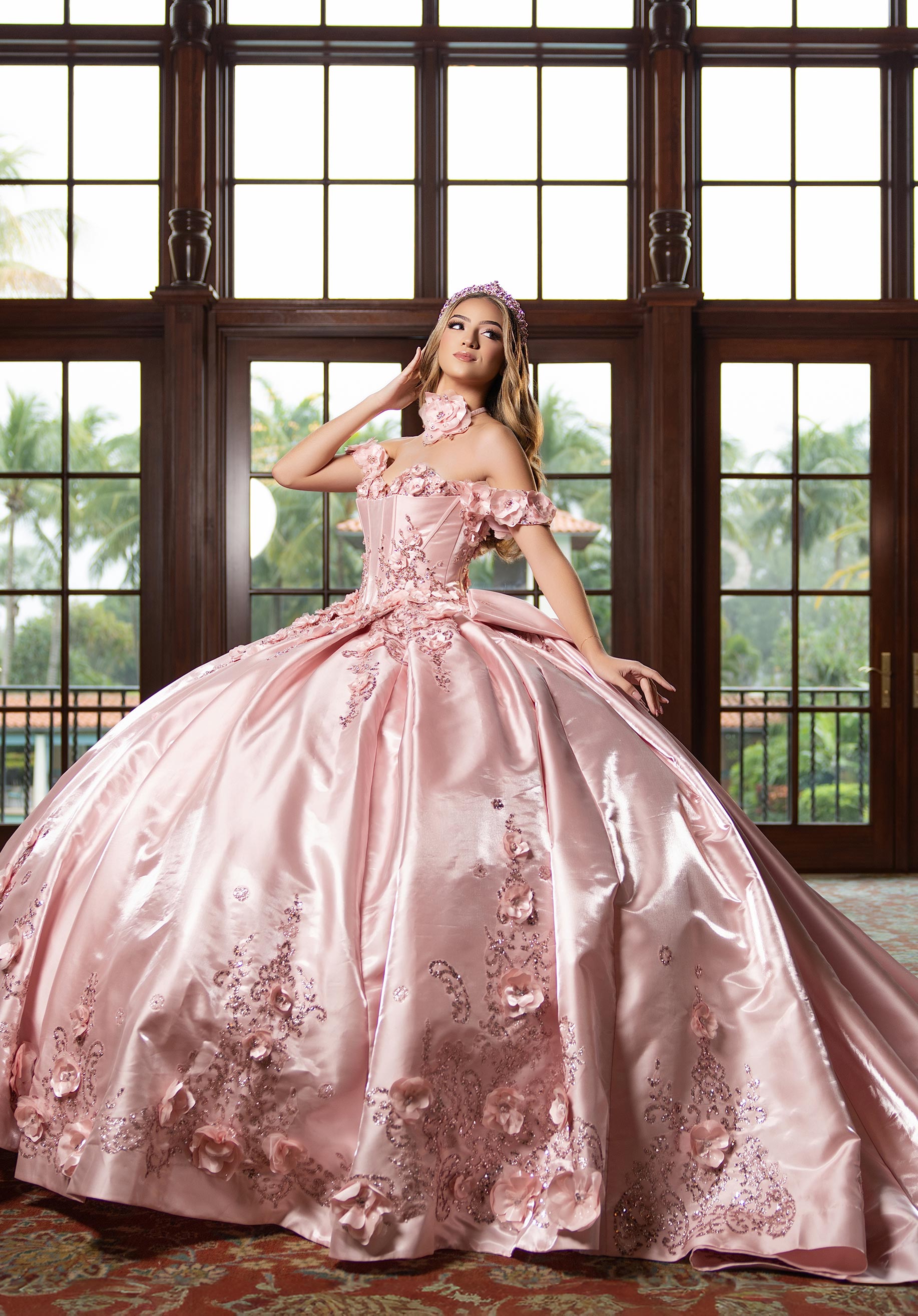 morilee-bridgette-quincea-era-kleid-ballkleid-aus-organza-und-satin-mit-3d-blume image 4