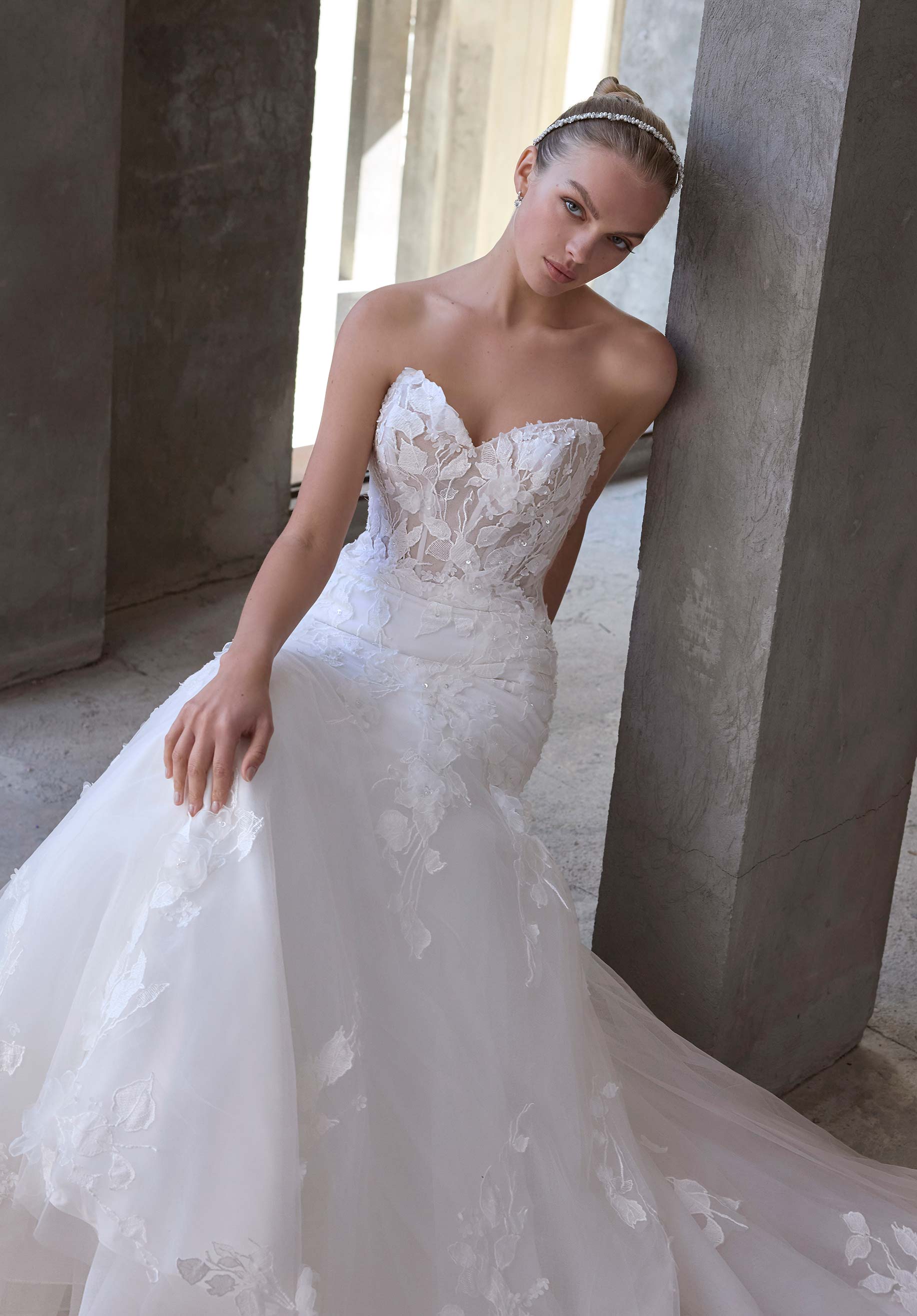morilee-rey-brautkleid-tr-gerloses-t-ll-fit-flare-mit-abnehmbaren-off-shoulder-r image 2