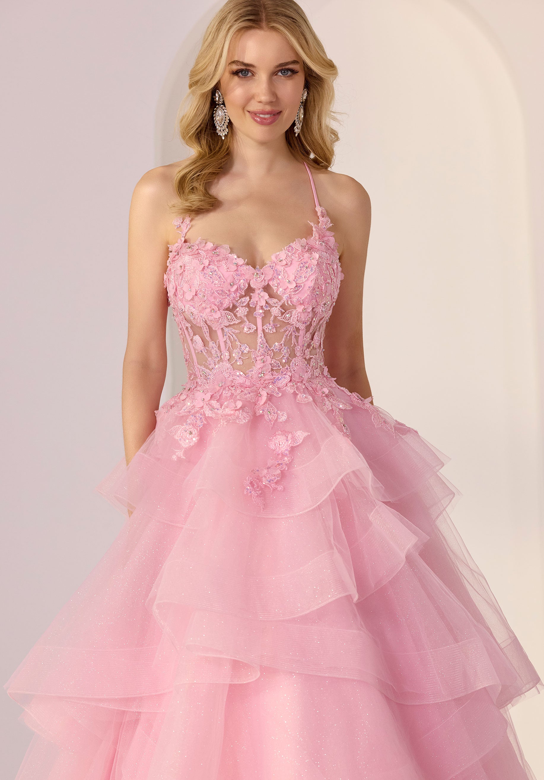 morilee-party-ballkleid-mit-cat-eye-corsage-und-tiered-glitzer-t-ll image 2