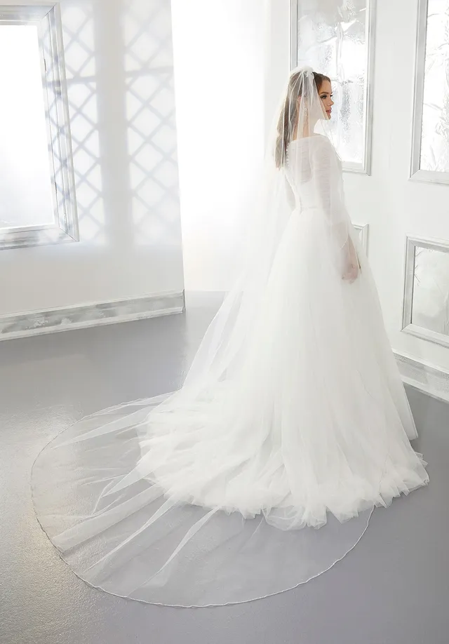 morilee-angel-cut-schleier-mit-strasskante image 1