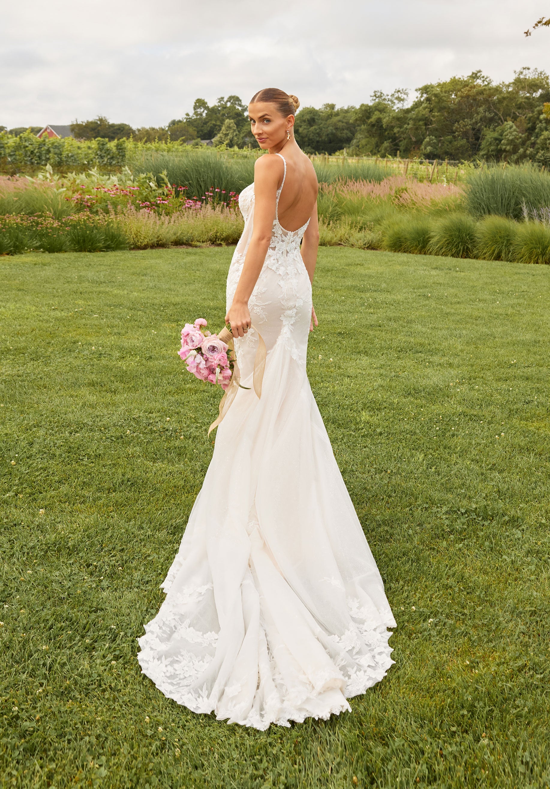 morilee-sinclair-brautkleid-fit-flare-mit-plunge-ausschnitt image 5