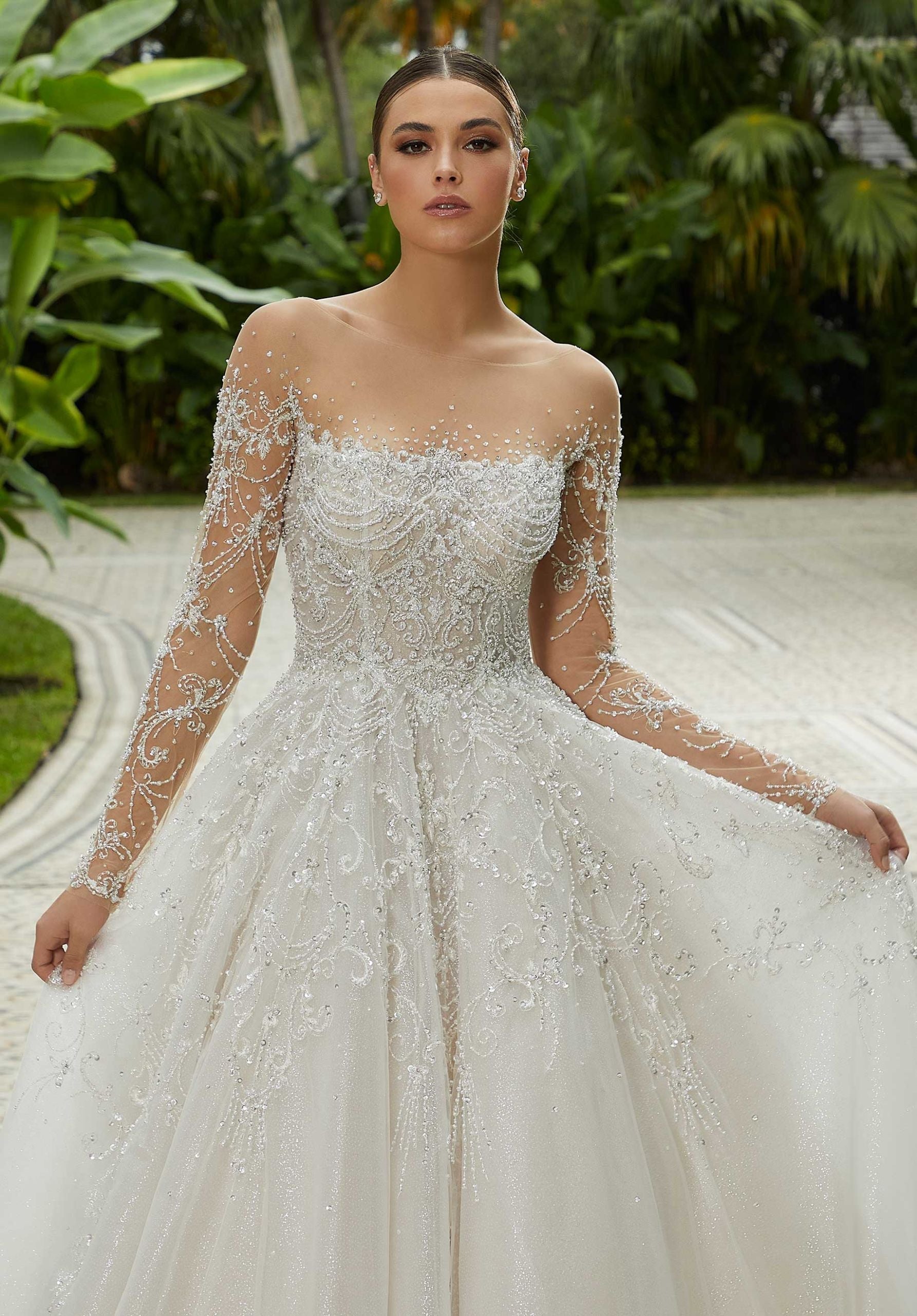 morilee-fantasia-brautkleid-ballkleid-glitzer-ivory image 2