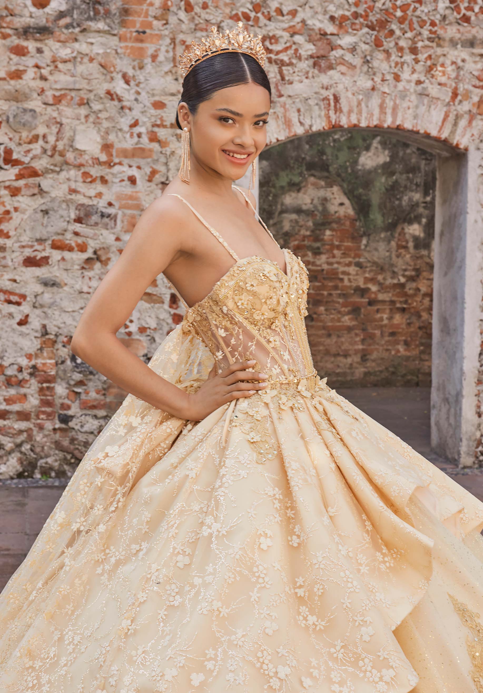 morilee-vizcaya-audrey-quincea-era-kleid-mit-korsett-und-ballon-rmeln image 4