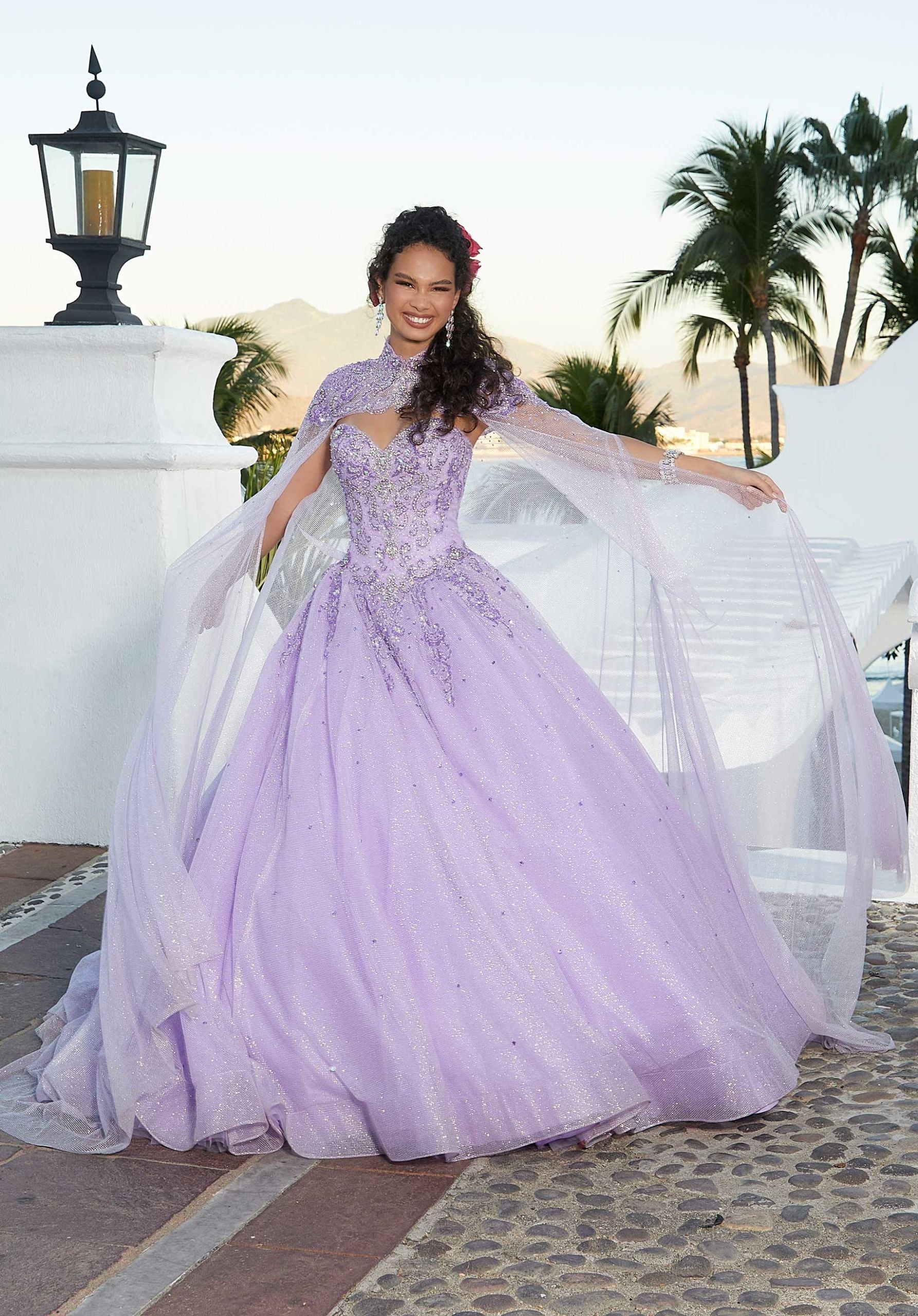 morilee-glitzer-t-ll-cape-mit-sparkle-stickerei image 3