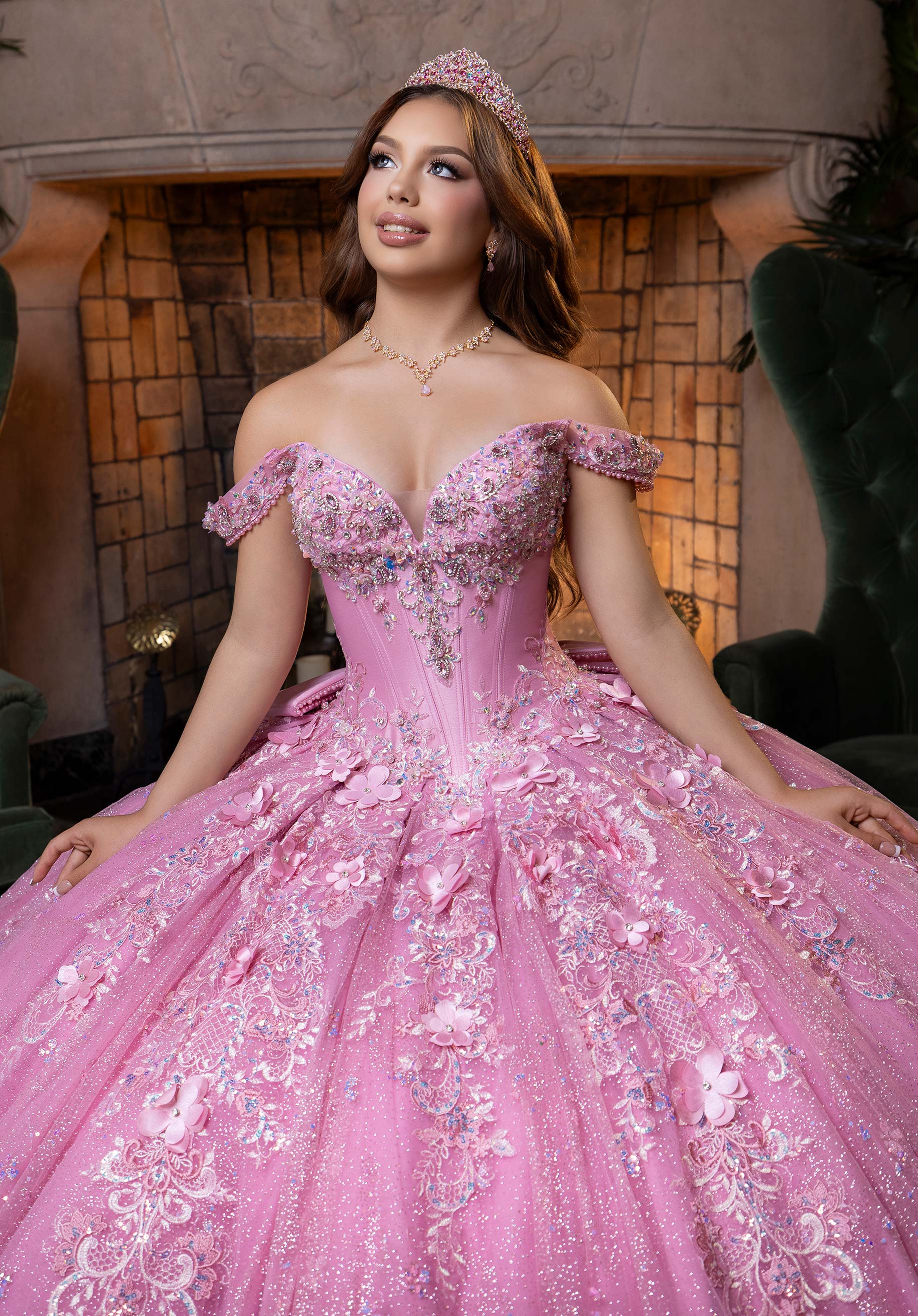 morilee-vizcaya-bibiana-quincea-era-ballkleid-satin-glitzer-t-ll image 2