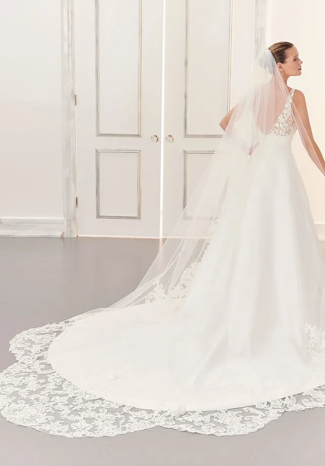morilee-schleier-mit-spitzenkante-klassischer-lace-edge-t-llschleier image 1
