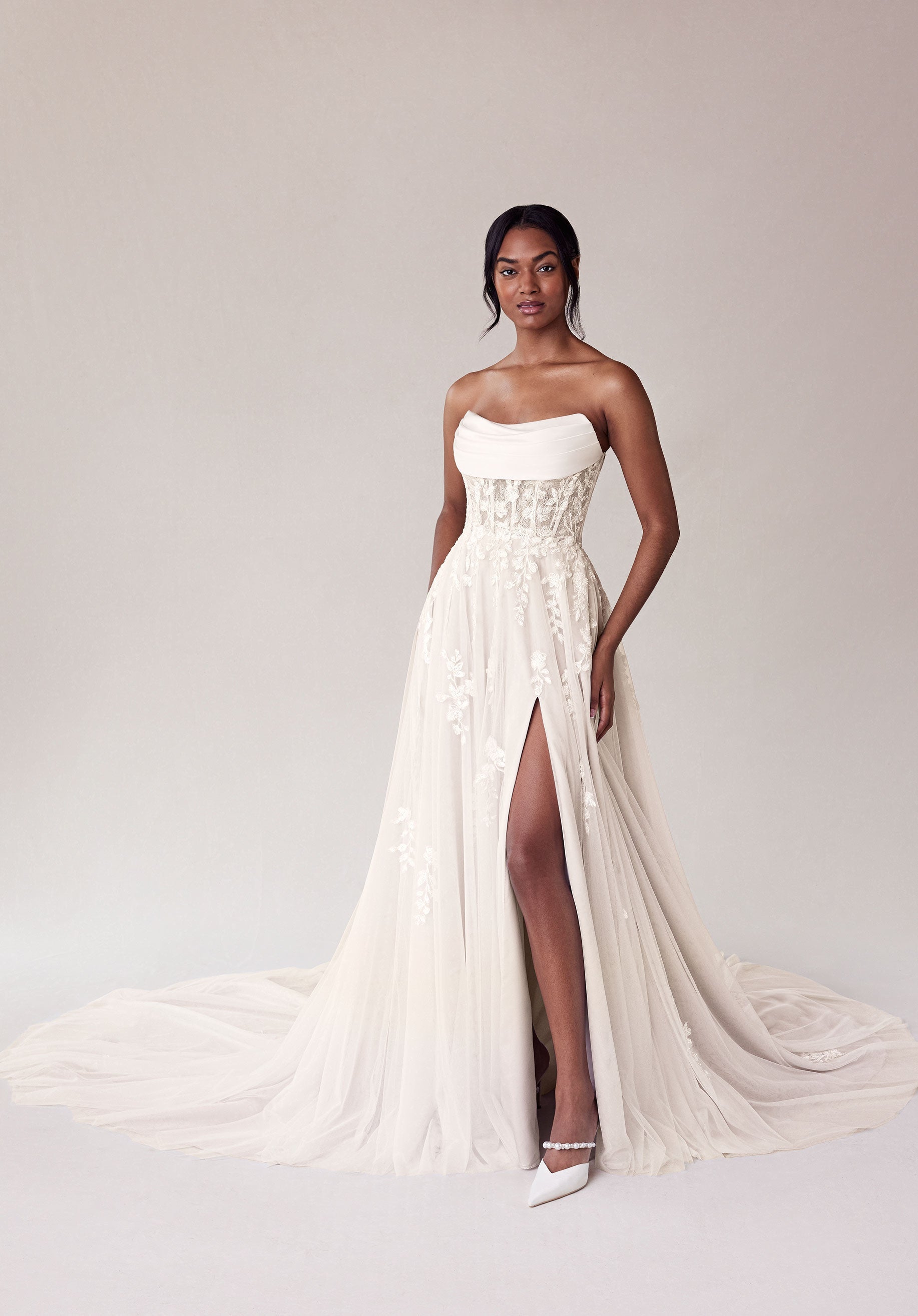 morilee-summer-a-linie-brautkleid-aus-satin-und-t-ll-mit-schlitz image 5