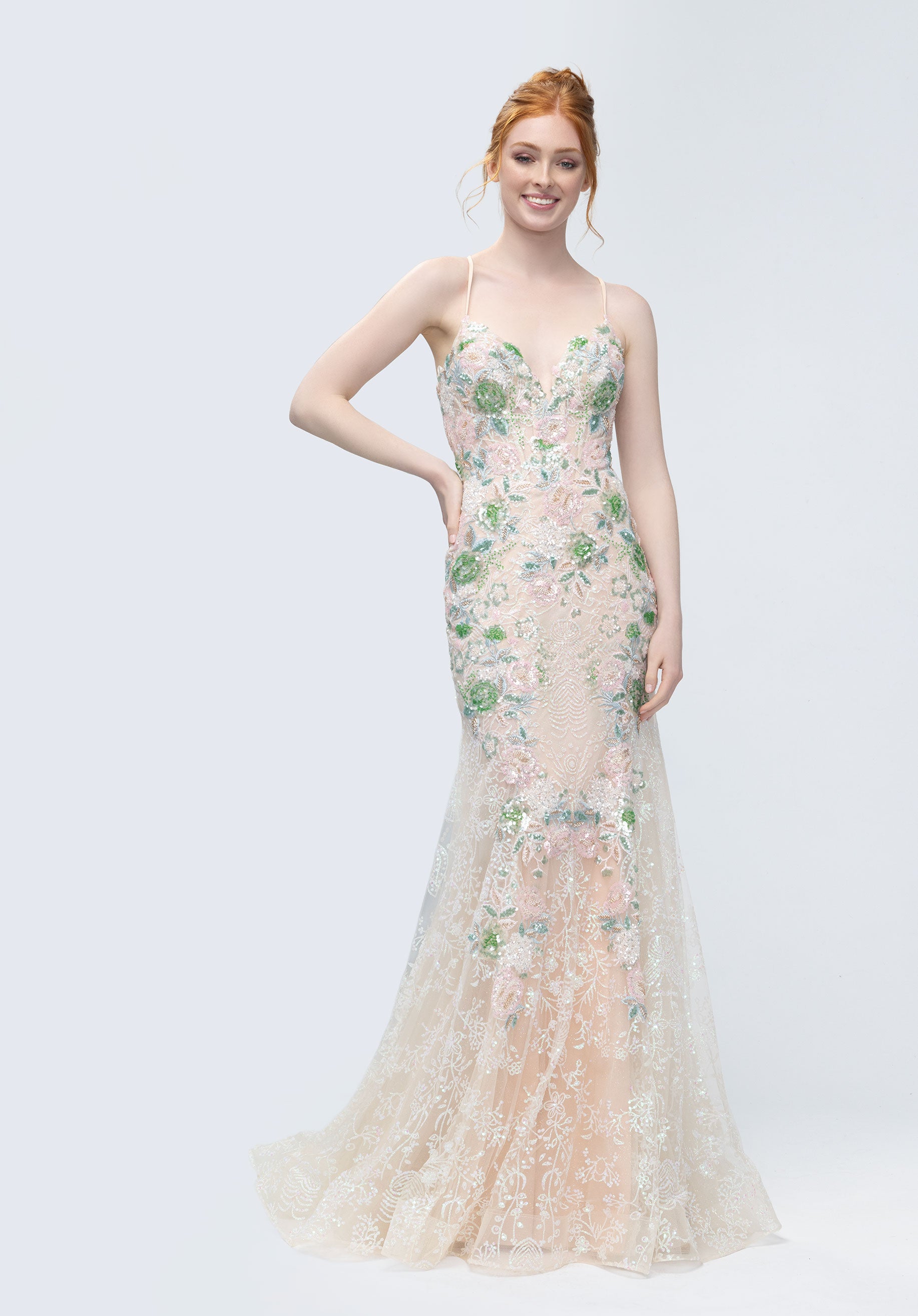 morilee-cat-eye-mermaid-partykleid-aus-glitzer-spitze-und-t-ll image 4