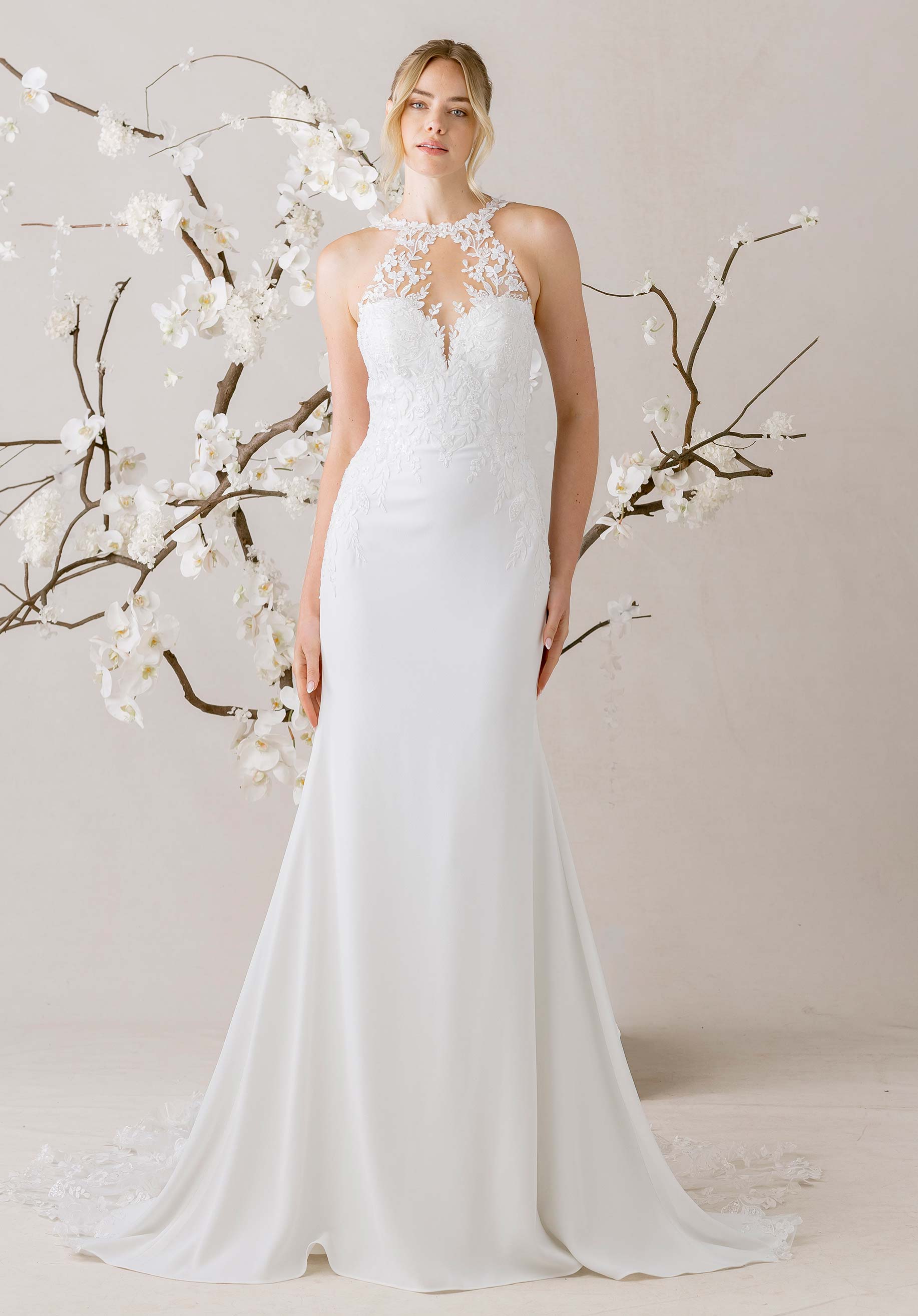 morilee-sai-brautkleid-crepe-mit-schleppe image 1