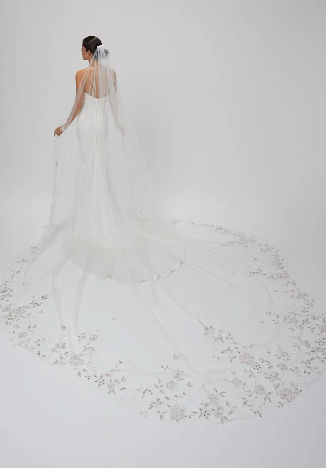 morilee-frosted-embroidered-lace-schleier-aus-bestickter-spitze image 1