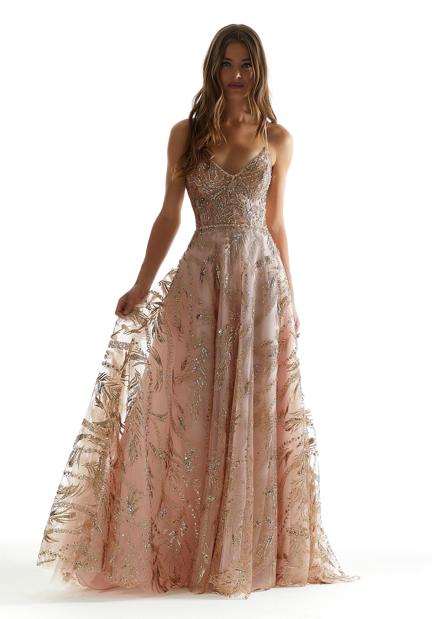 morilee-v-neck-glitzer-a-linie-partykleid-mit-schn-rung image 1