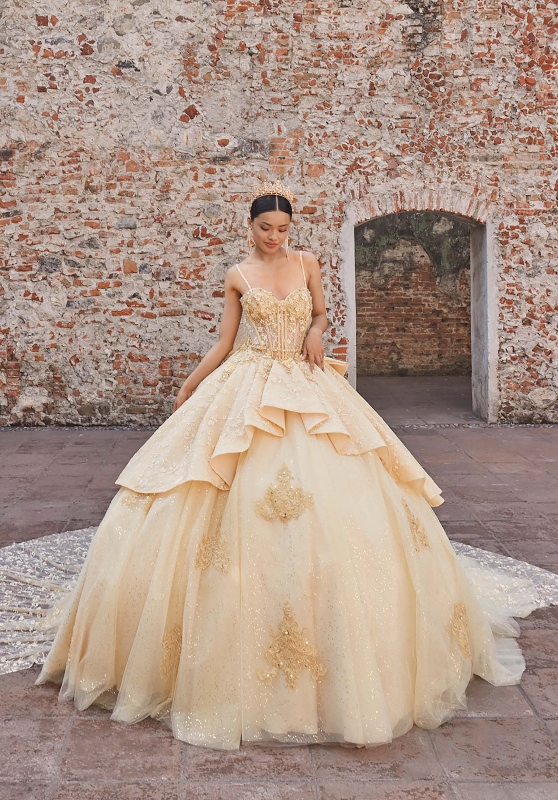 morilee-vizcaya-audrey-quincea-era-kleid-mit-korsett-und-ballon-rmeln image 3