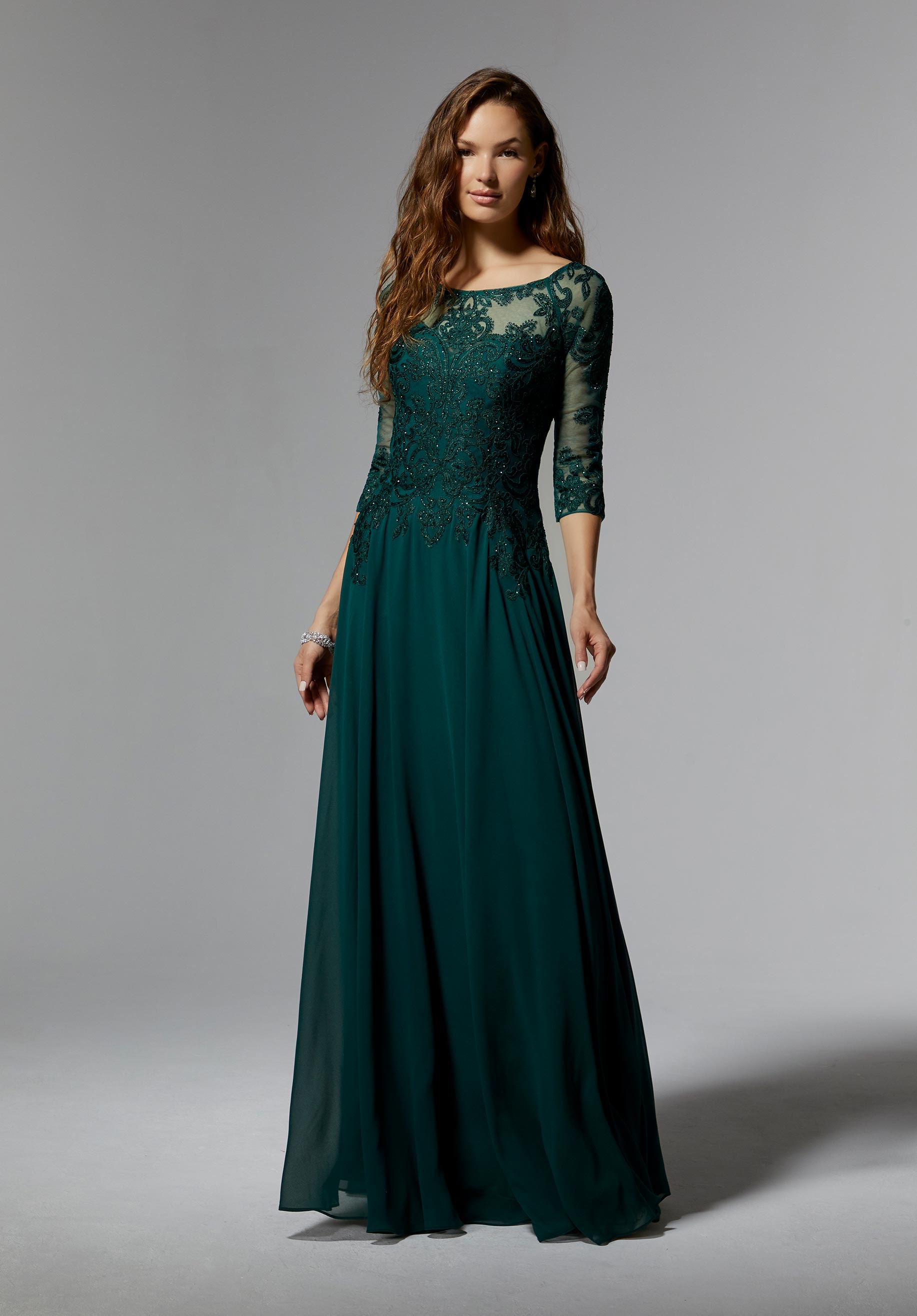 morilee-mother-of-the-occasion-kleid-chiffon-mit-perlen-und-3-4-arm image 4