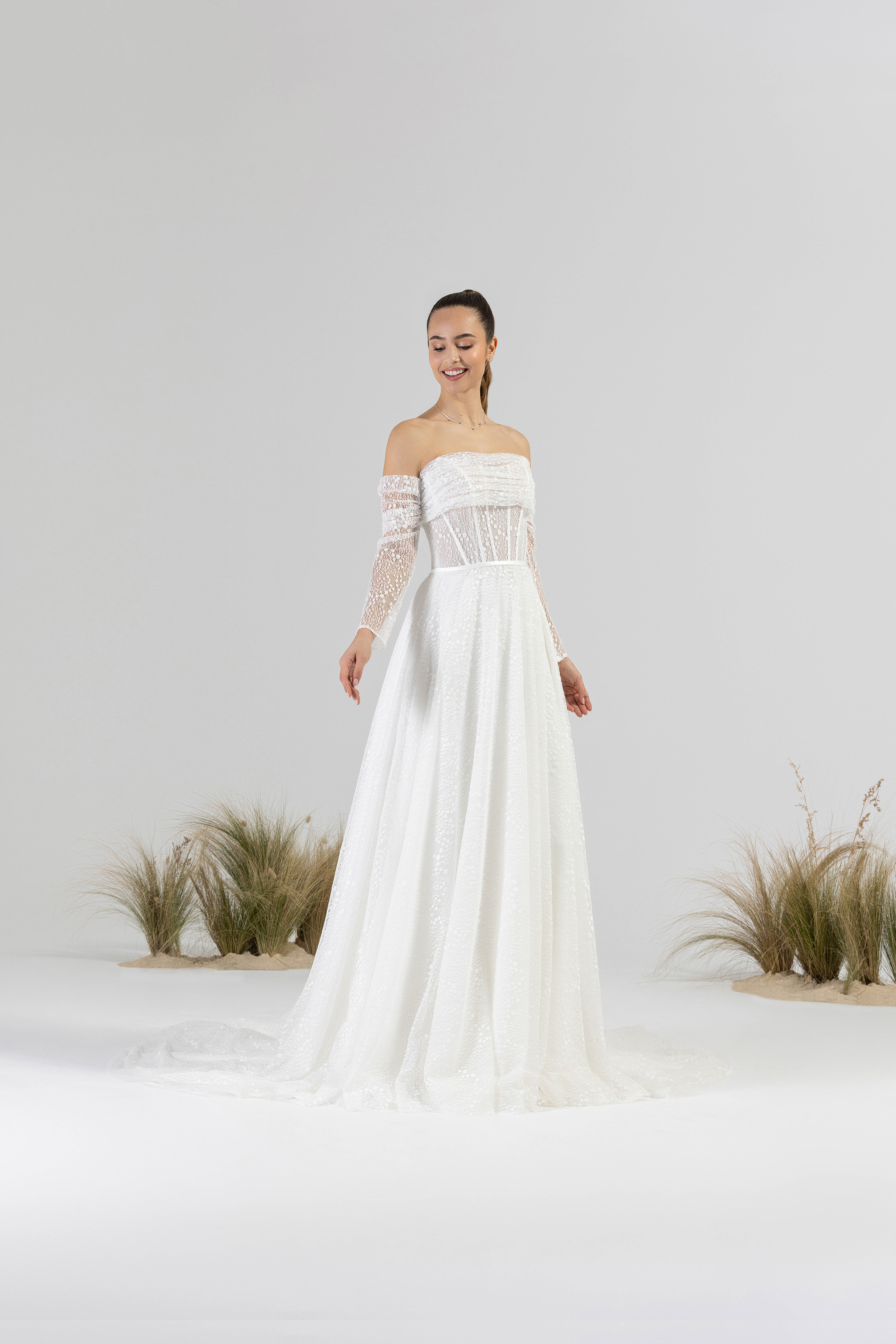 eglantine-lionne-brautkleid-ivoire-mit-bolero-gr-34-74 image 1