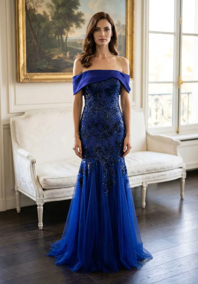 morilee-straight-neck-t-ll-mermaid-abendkleid-mit-perlen-spitze image 1