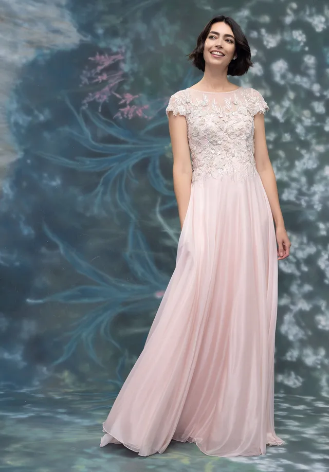 morilee-3d-floral-crystal-shimmer-chiffon-abendkleid-a-linie image 1