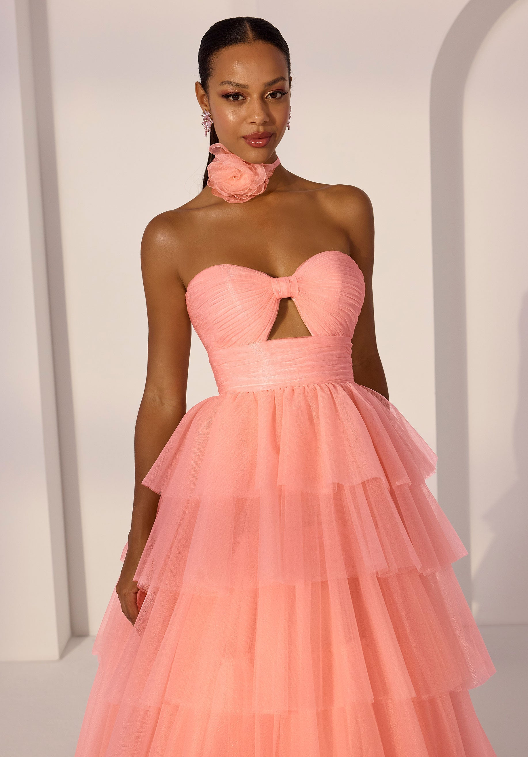 morilee-tiered-tulle-a-linie-partykleid-mit-cutout-oberteil image 4
