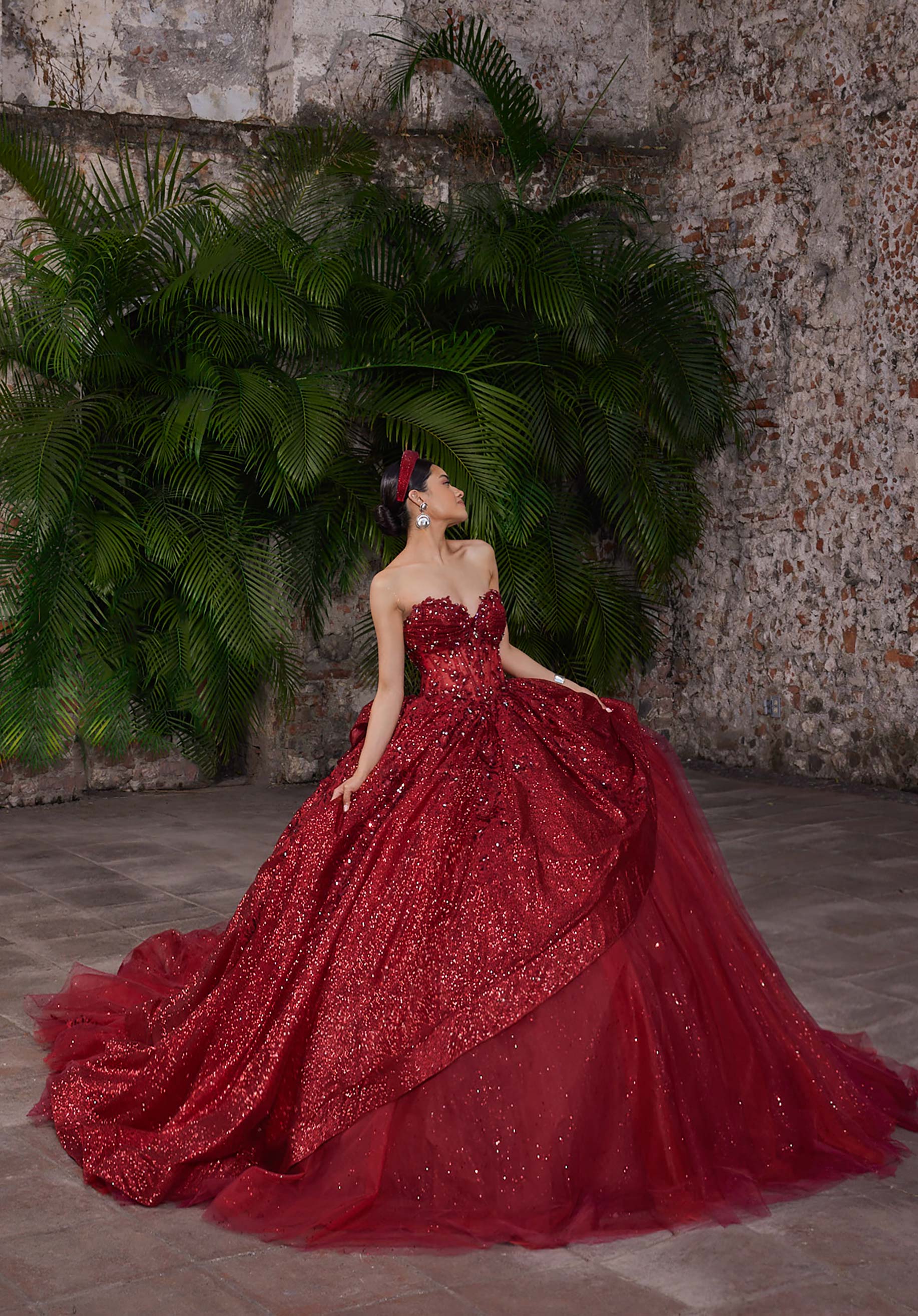 morilee-vizcaya-avery-quincea-era-kleid-glitzer-t-ll-mit-korsett image 4