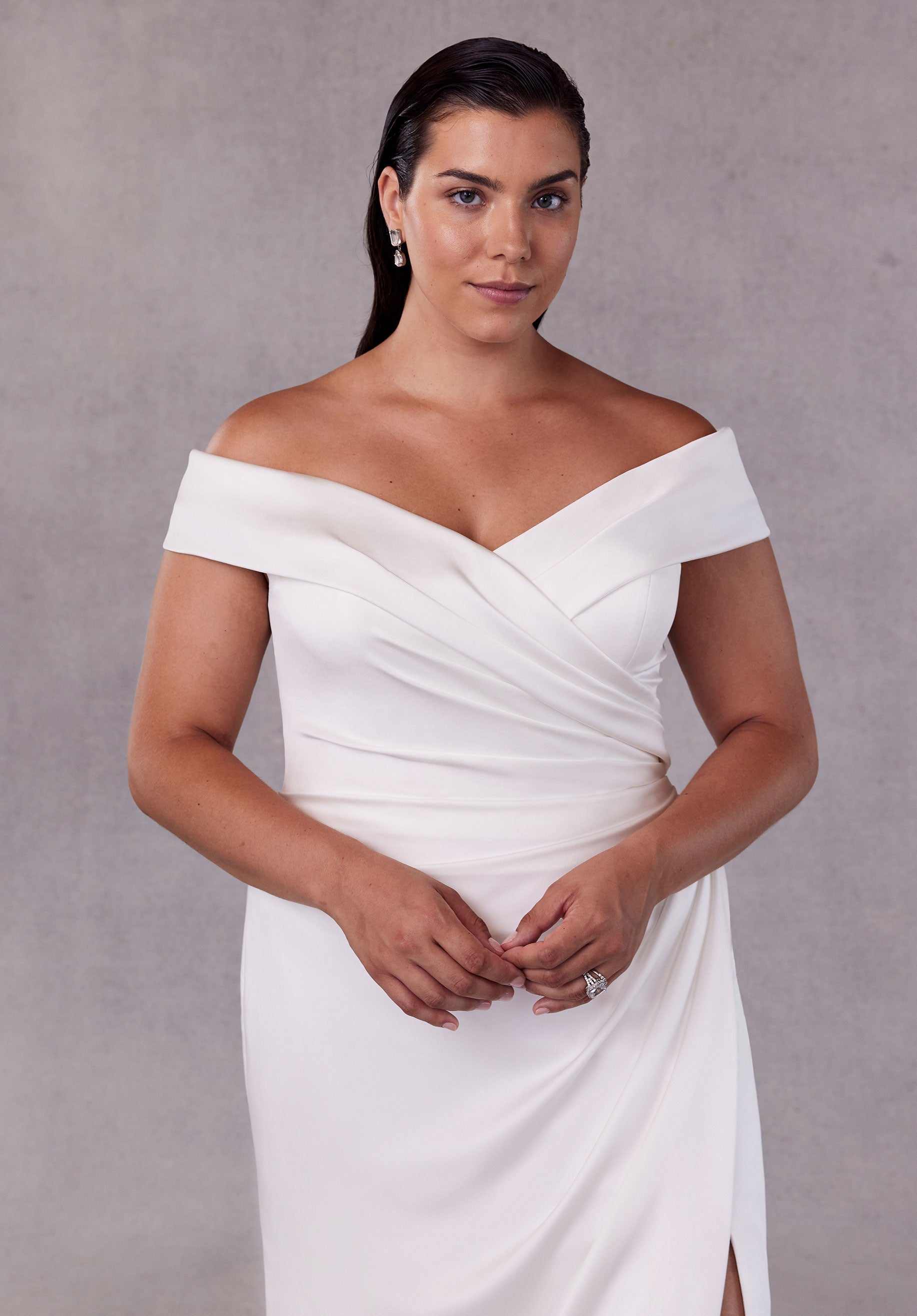 morilee-siana-satin-brautkleid-fit-and-flare-mit-schleppe-ivory image 2
