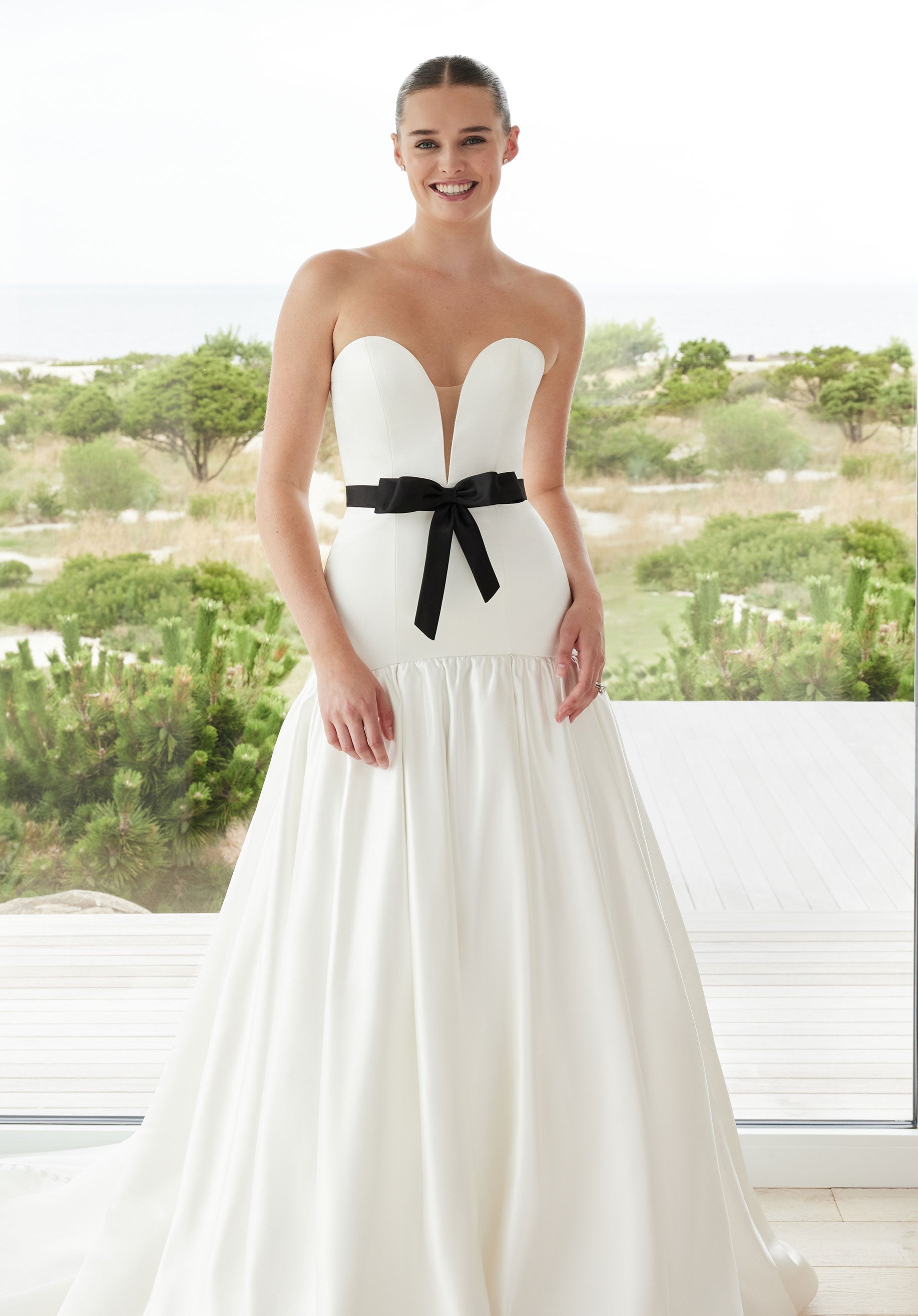 morilee-simone-brautkleid-ballgown-mit-schleife image 5
