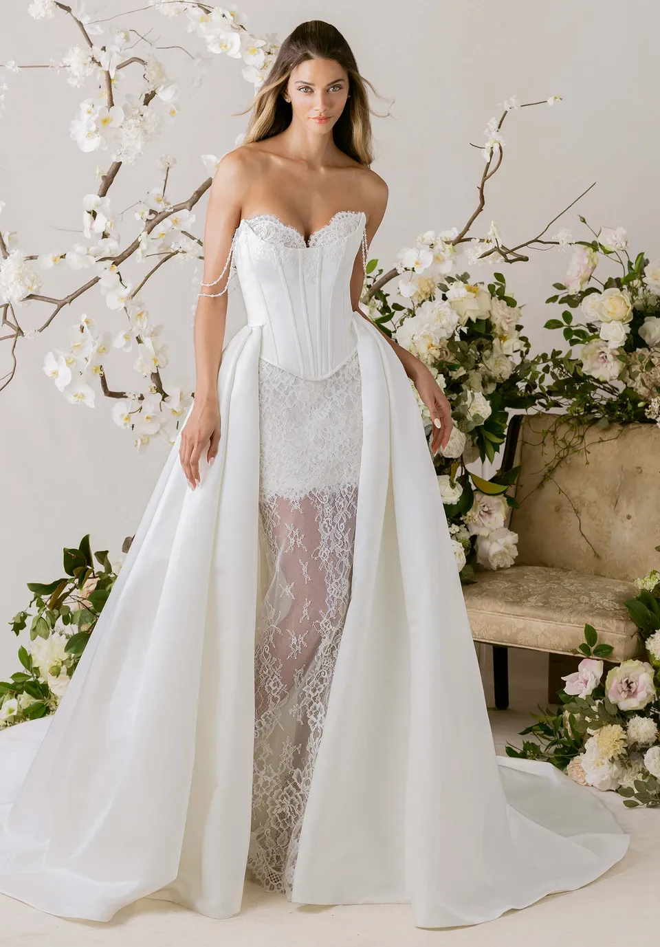 morilee-balanc-brautkleid-satin-mit-berrock-und-perlen-tr-gern image 1