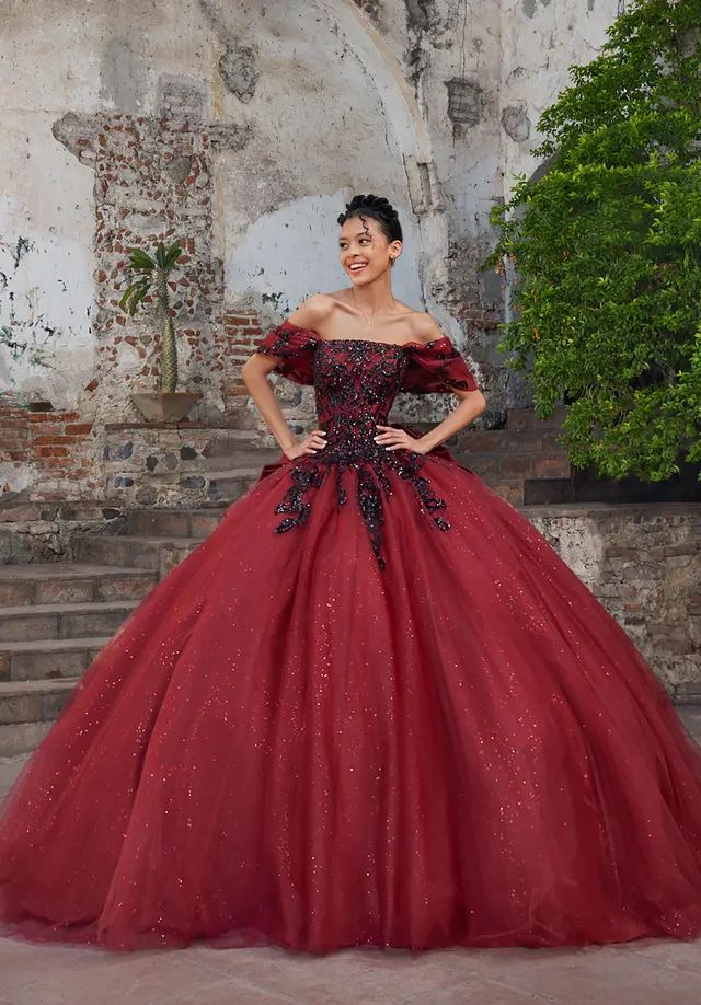 morilee-ariana-quincea-era-kleid-tr-gerloses-ballkleid-mit-glitzer-t-ll image 1