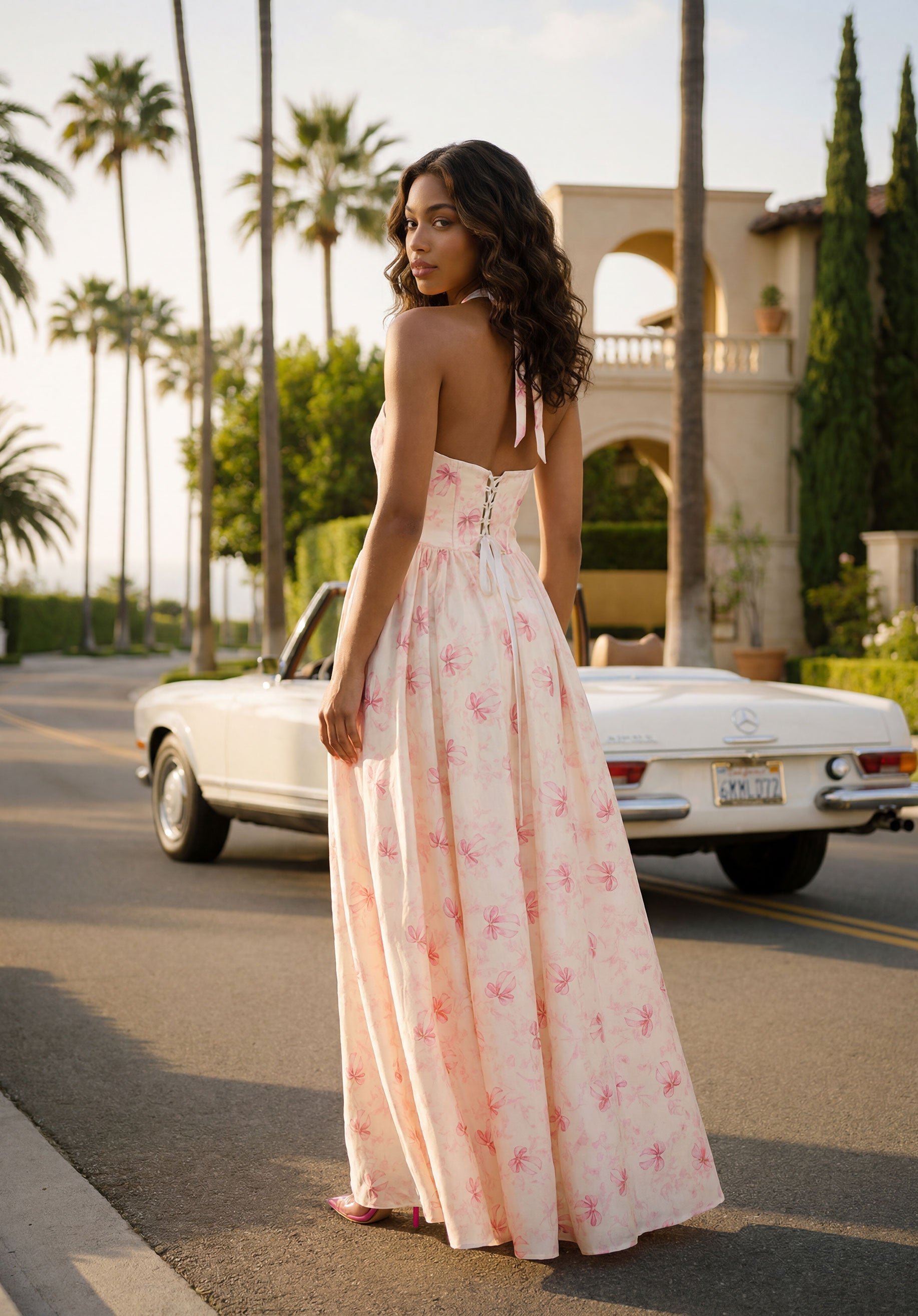 morilee-bow-printed-satin-neckholder-promkleid image 3