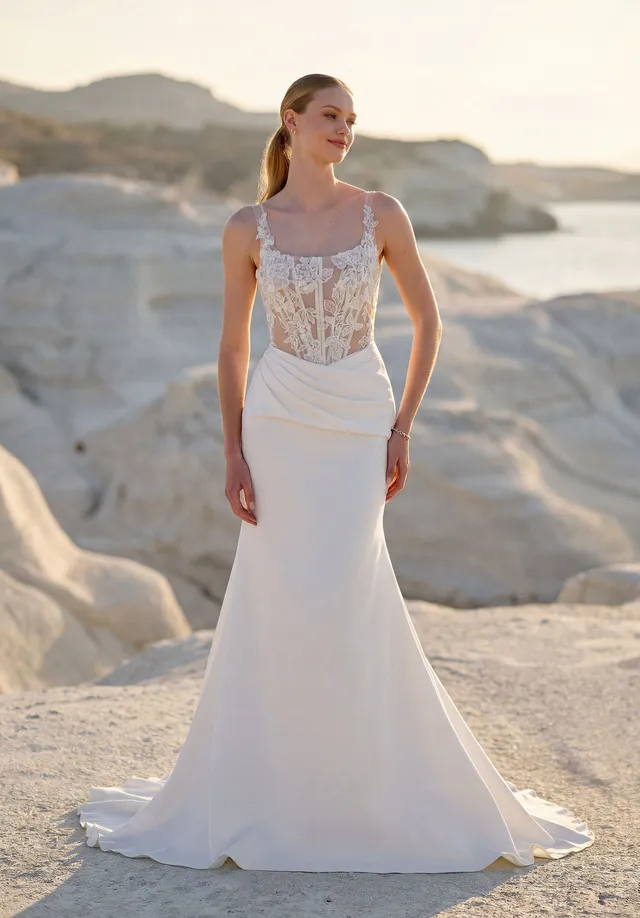 morilee-tallie-brautkleid-fit-flare-stretch-crepe image 1