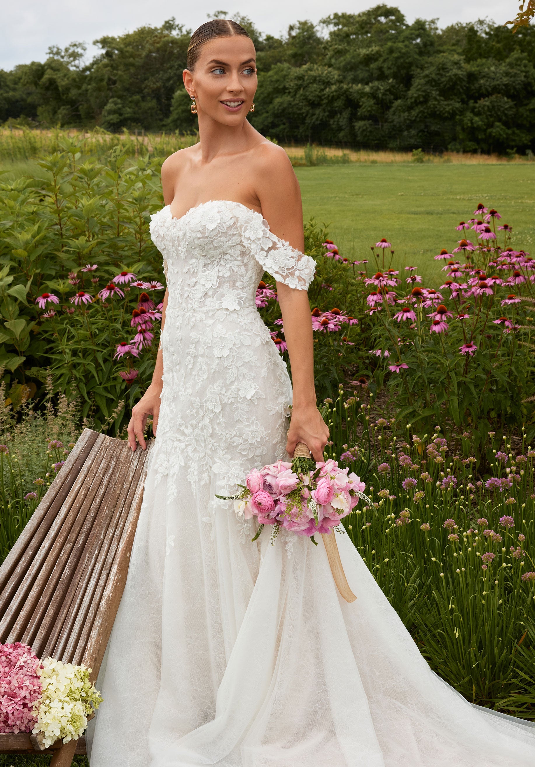 morilee-sylvie-brautkleid-fit-and-flare-mit-corsage-und-rmeln image 3