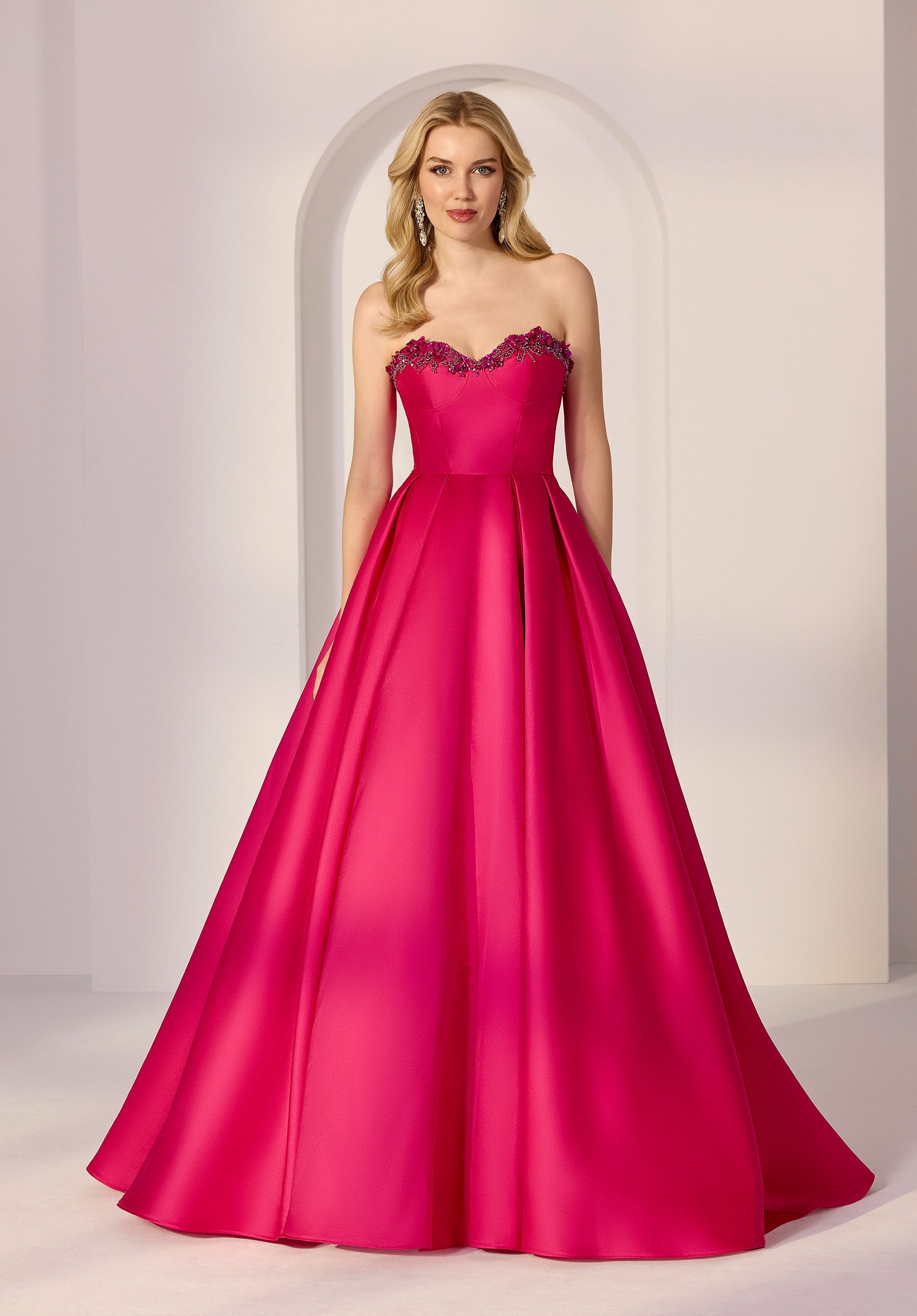 morilee-party-cocktailkleid-a-linie-mikado-mit-handperlen-und-taschen image 1