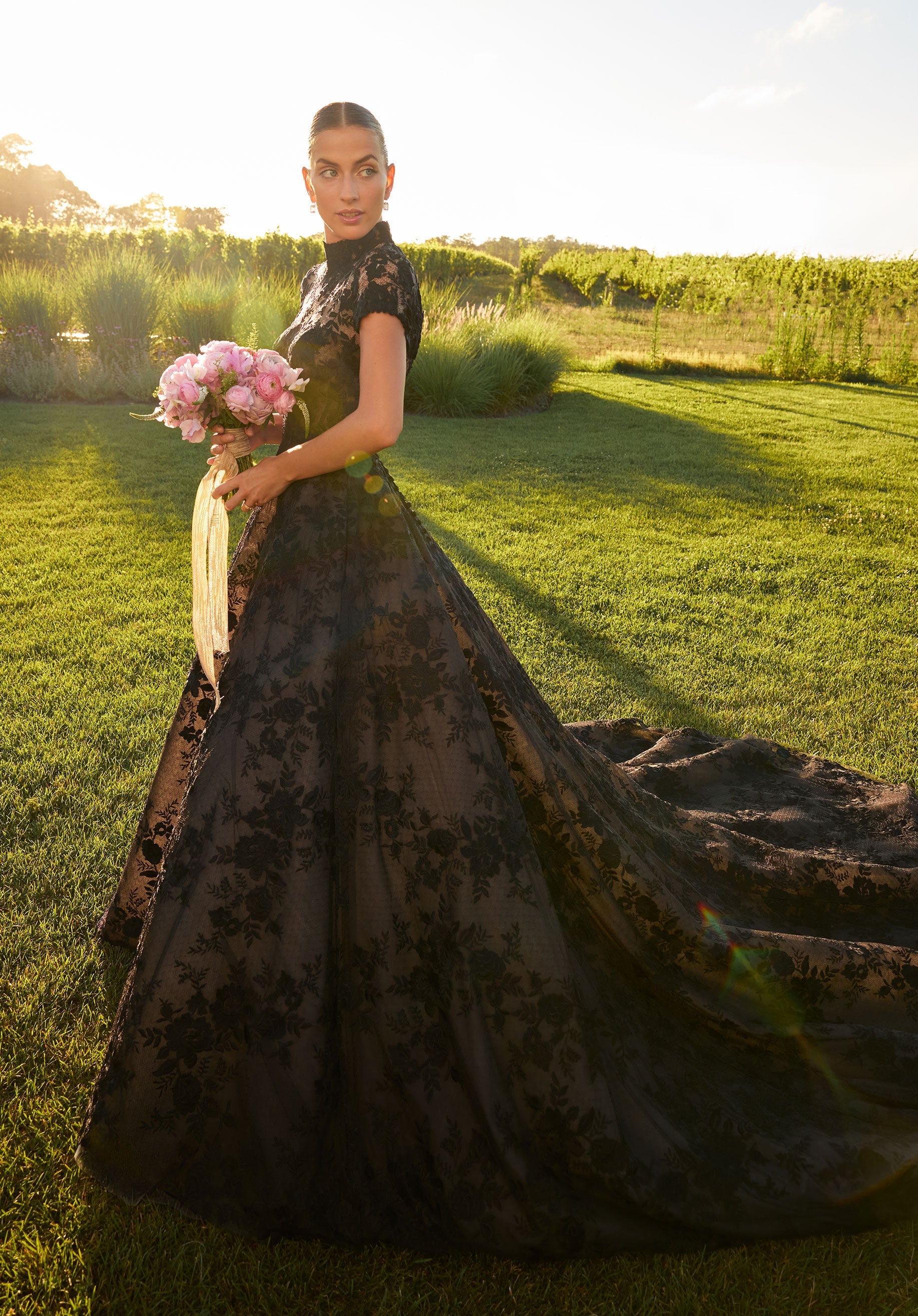 morilee-sarah-brautkleid-ballkleid-mit-hochgeschlossenem-spitzen-rmel image 5