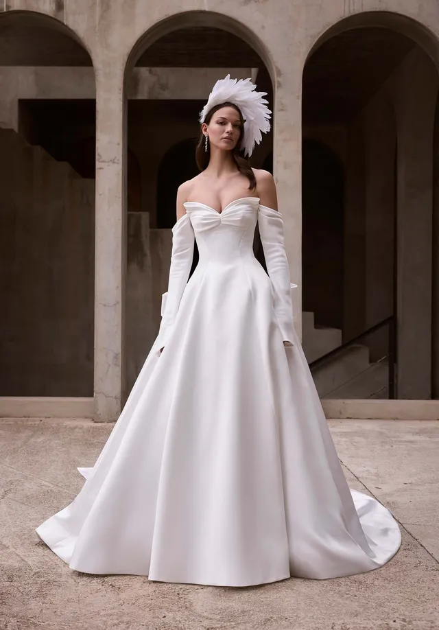 morilee-arete-duchess-satin-ballkleid-brautkleid image 1