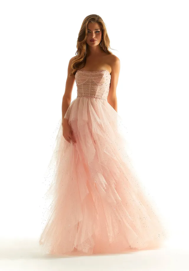 morilee-ballkleid-aus-flounced-sparkle-t-ll-mit-kristallperlen-party-abendkleid image 1