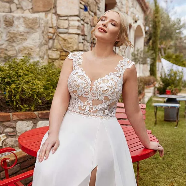 gbs-herve-paris-bridal-ardeche-brautkleid-spitze-mit-schlitz image 1