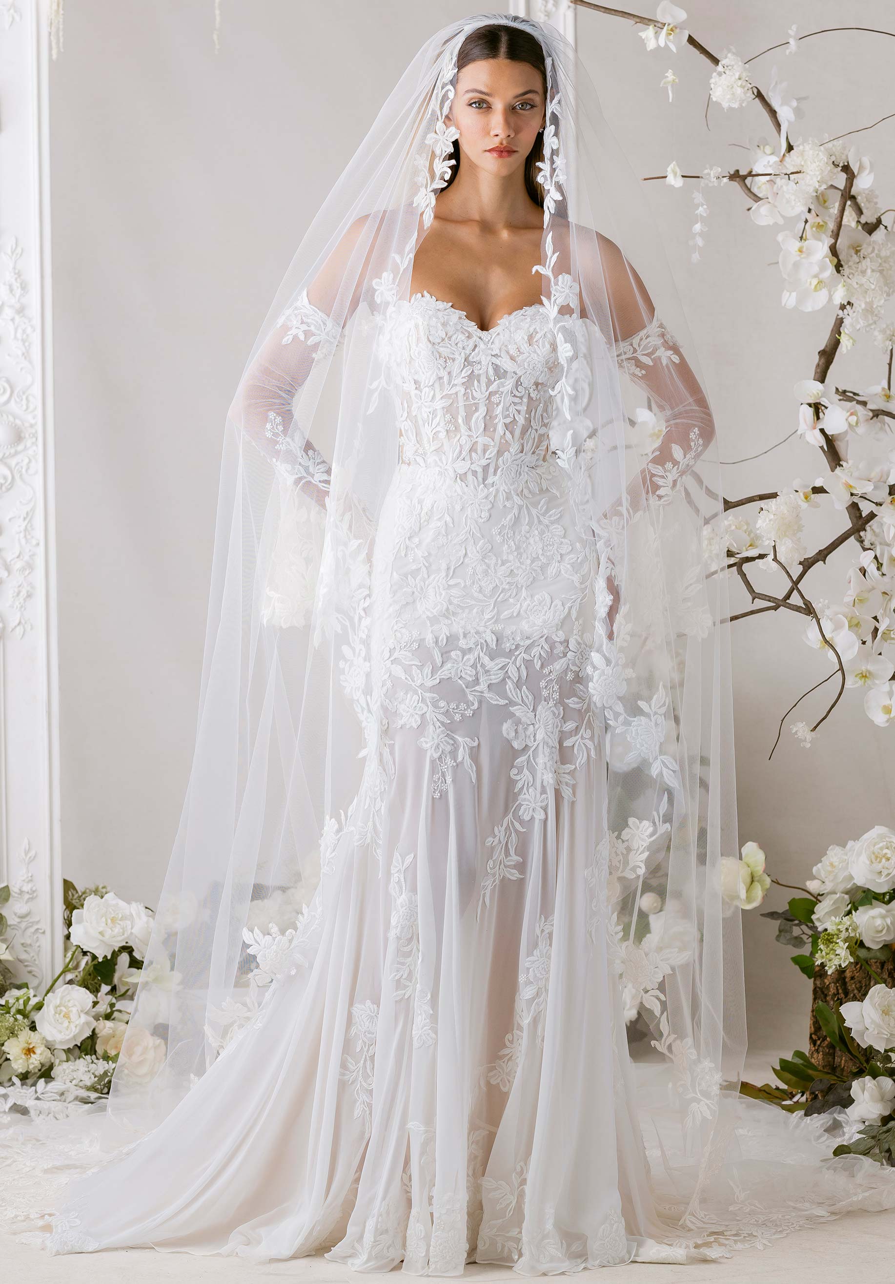 morilee-baila-brautkleid-fit-flare-mit-abnehmbaren-t-ll-rmeln image 1