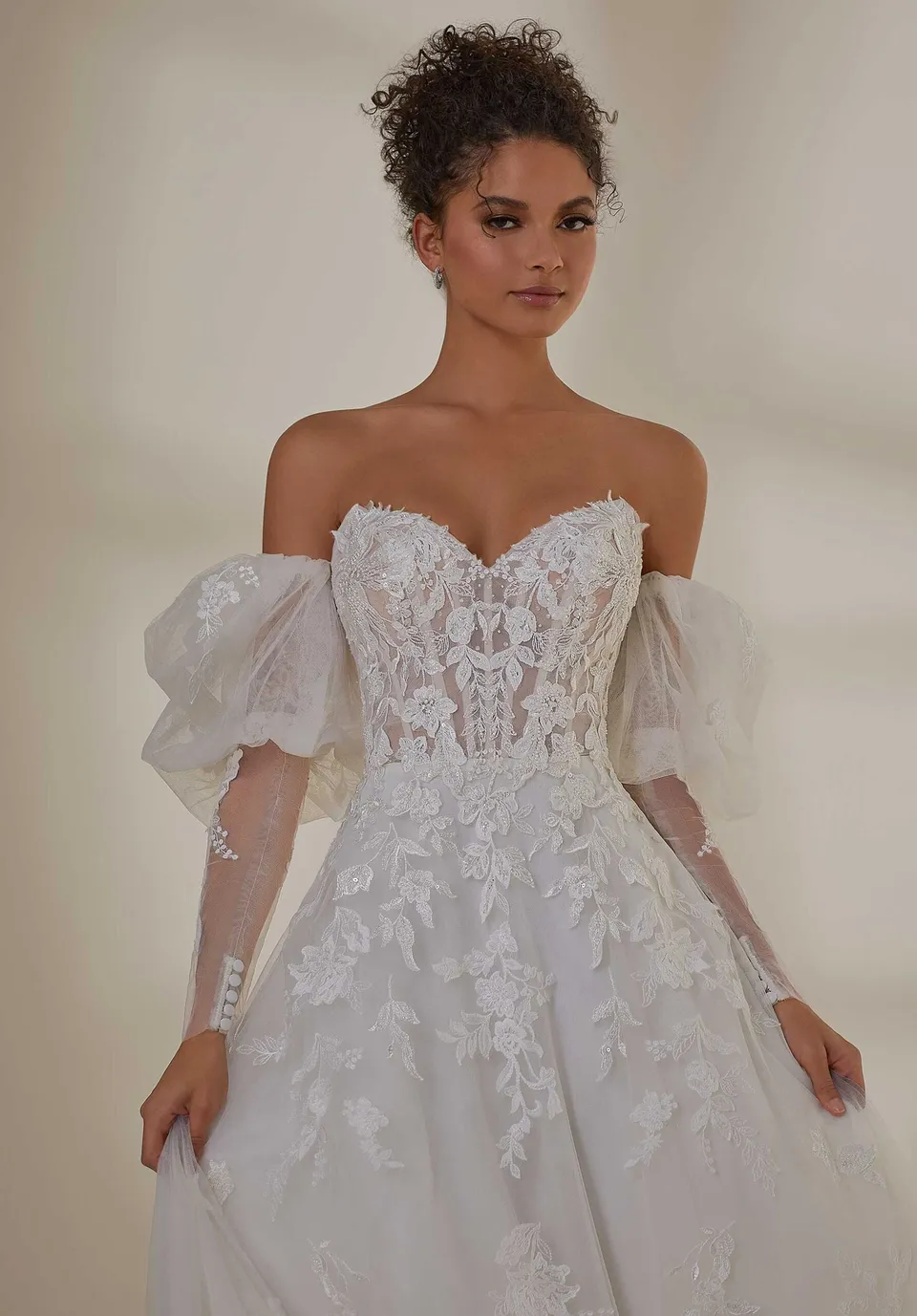 morilee-lace-on-tulle-pouf-rmel-accessoire image 1