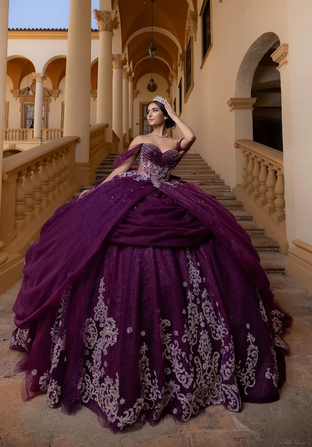 morilee-bailey-quincea-era-ballkleid-glitzer-t-ll image 1
