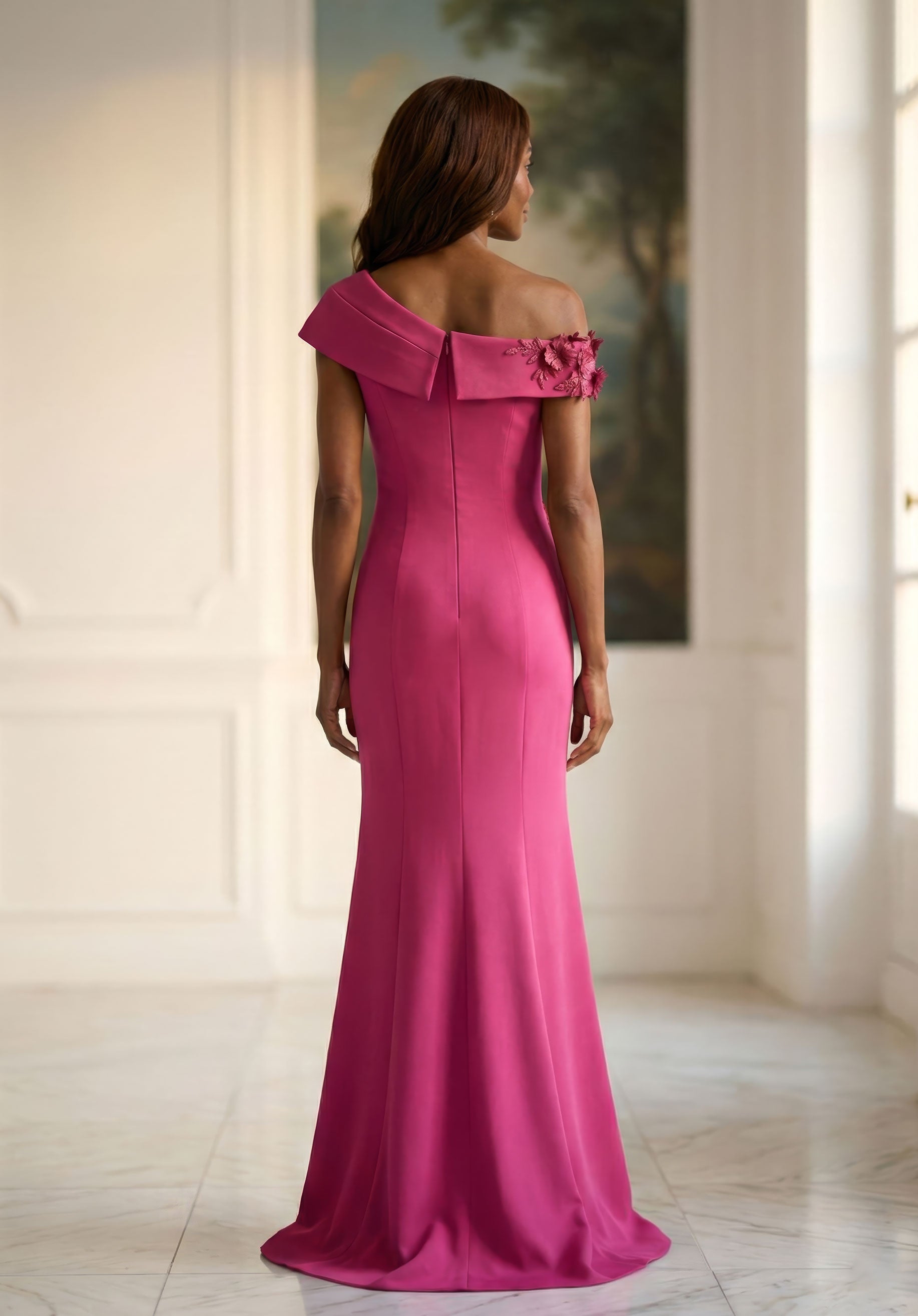 morilee-abendkleid-one-shoulder-3d-bl-ten-fit-flare-mit-schlitz image 3