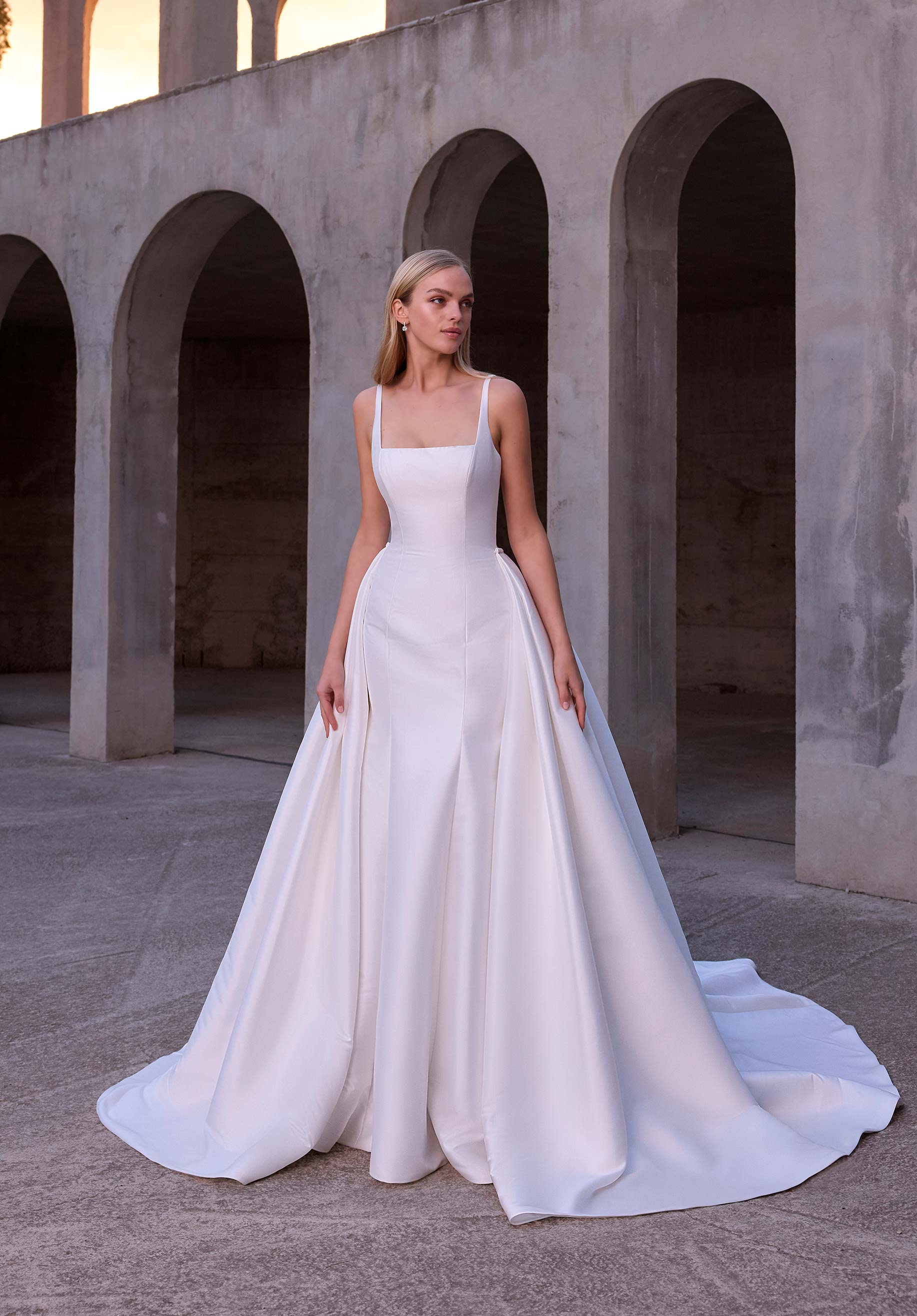 morilee-eudora-brautkleid-fit-flare-mikado-mit-abnehmbarem-overskirt image 1