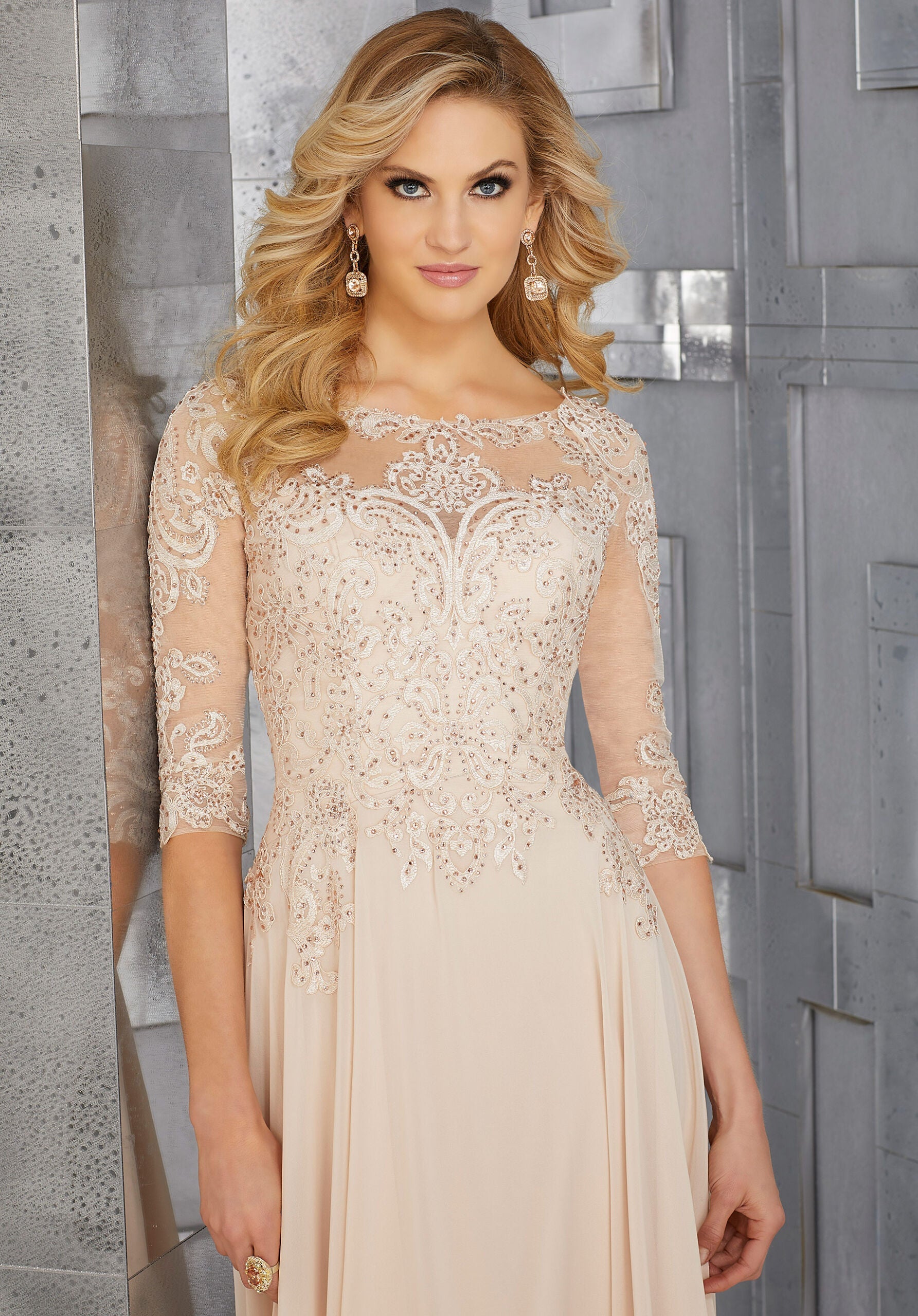 morilee-mother-of-the-occasion-kleid-chiffon-mit-perlen-und-3-4-arm image 8