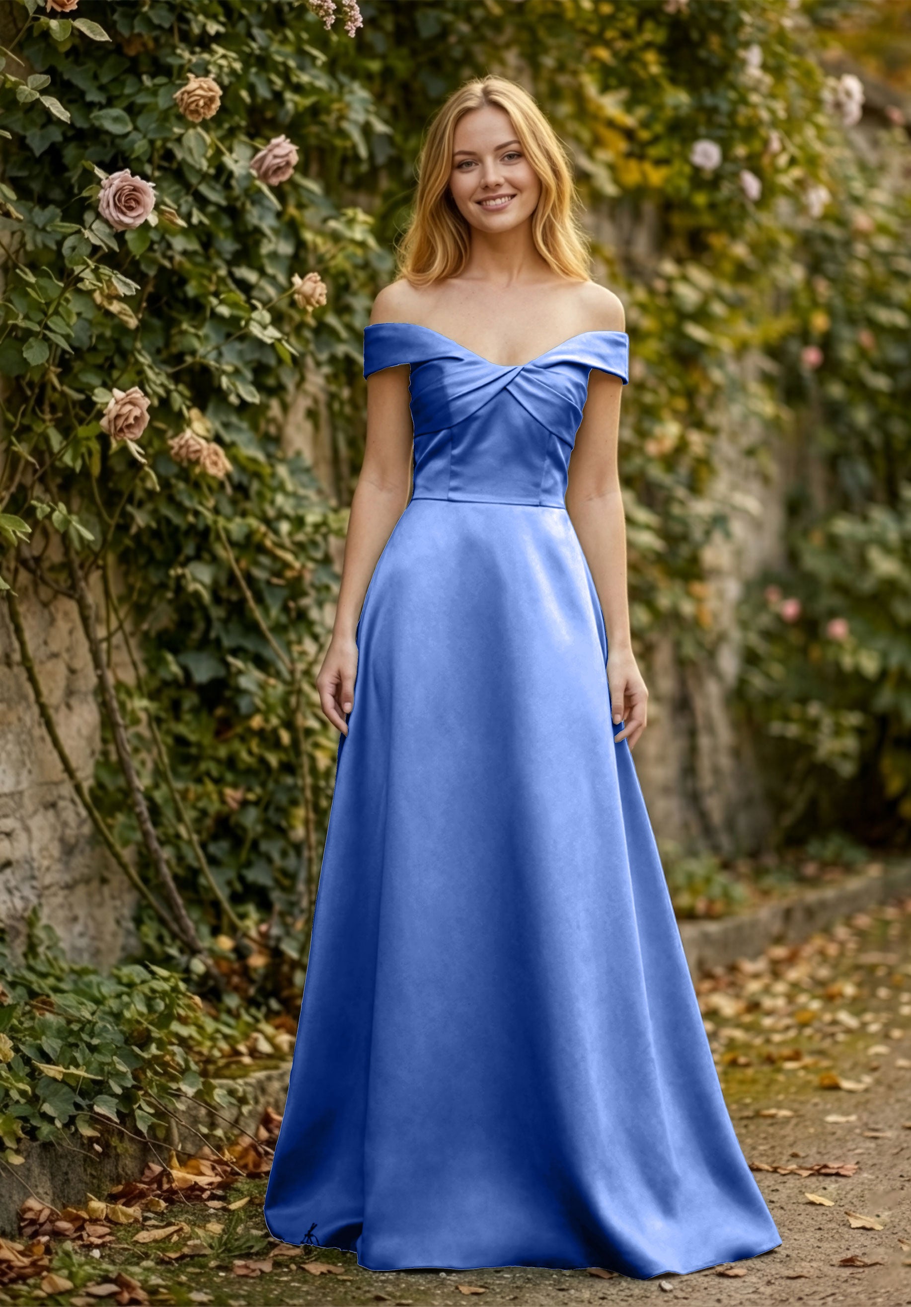 morilee-twist-neck-off-the-shoulder-satin-brautjungfernkleid-salbei image 4