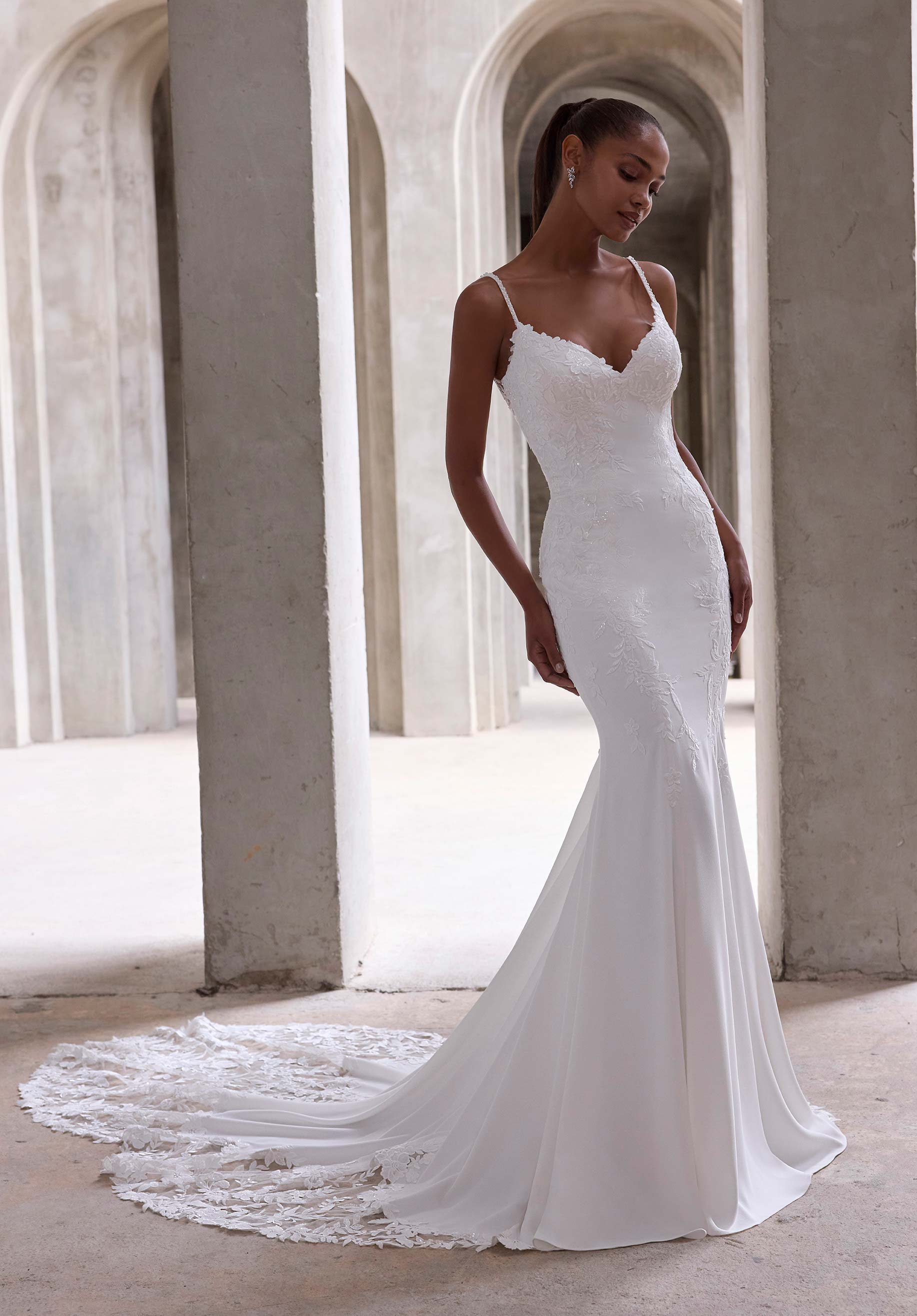 morilee-amaris-brautkleid-stretch-crepe-mit-spitze-ivory-honey image 5