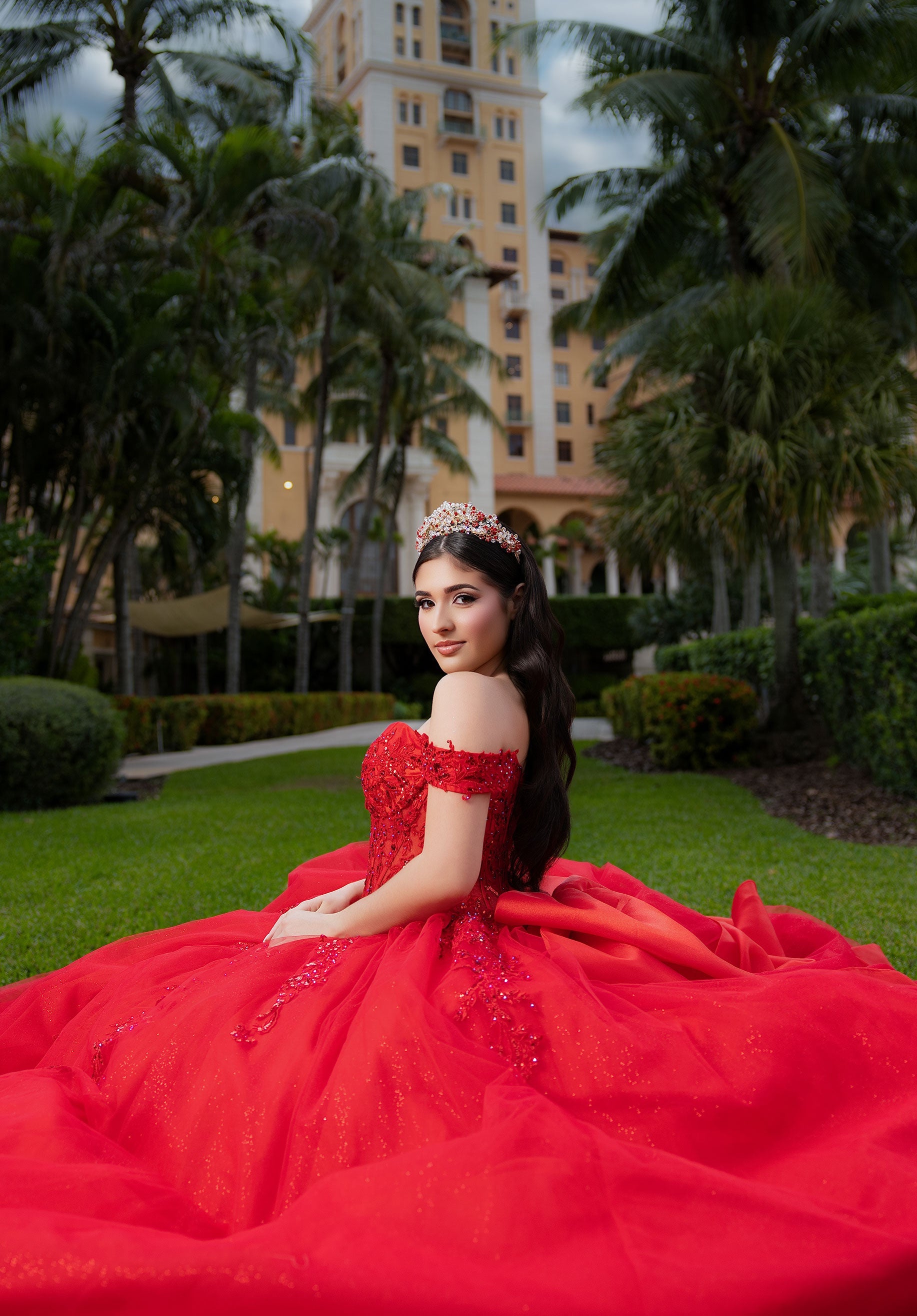 morilee-celia-quincea-era-kleid-glitzer-t-ll-corsage image 3
