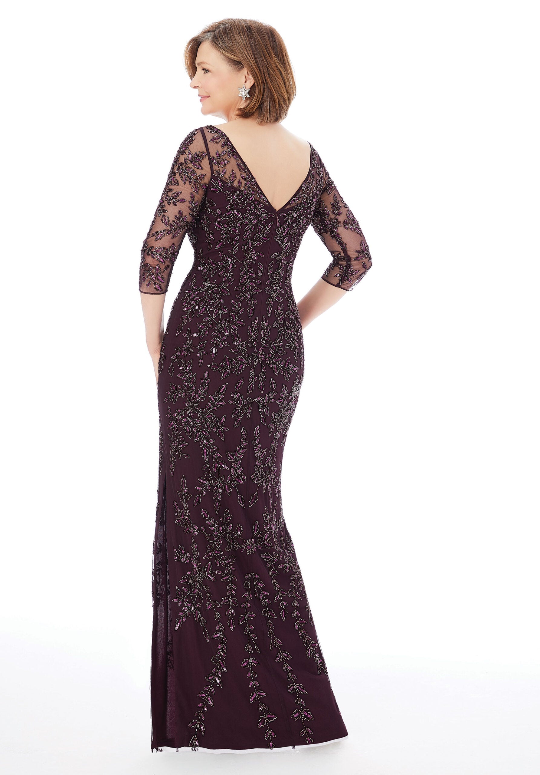 morilee-abendkleid-etuikleid-aus-netz-mit-perlenstickerei-3-4-arm image 5