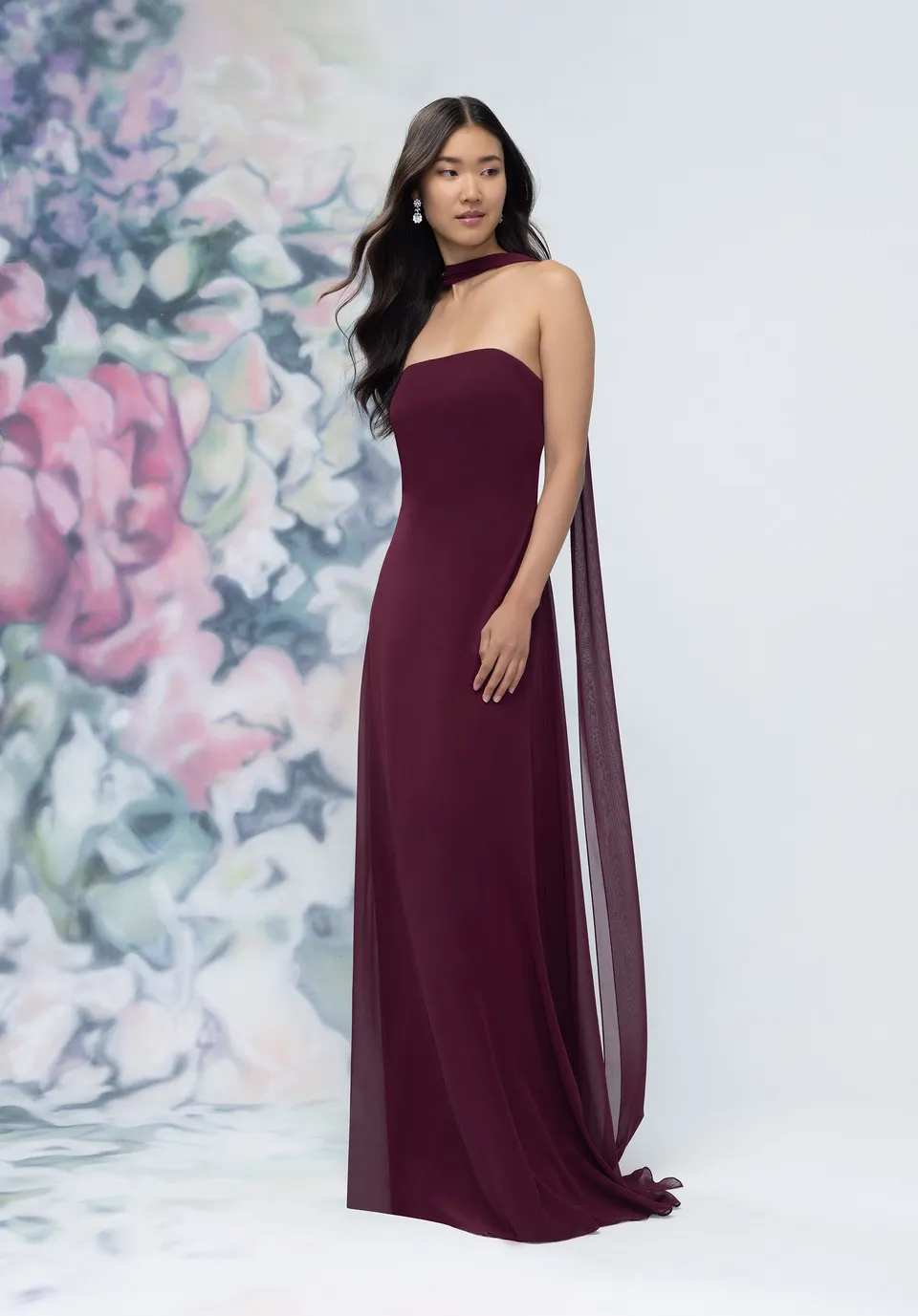 morilee-tr-gerloses-chiffon-brautjungfernkleid-column-mit-halstuch image 1
