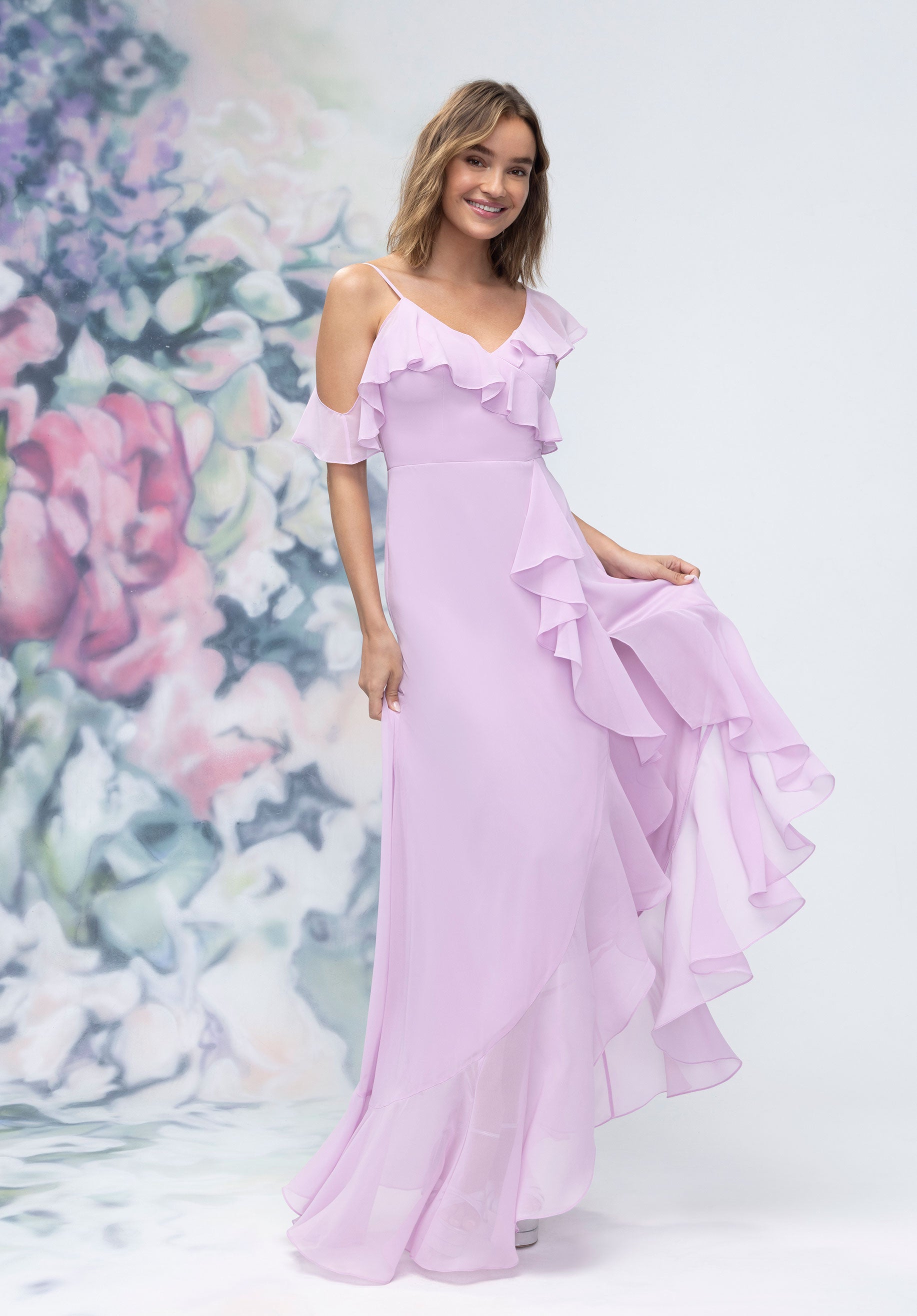 morilee-chiffon-brautjungfernkleid-a-linie-mit-r-schen-schlitz image 2