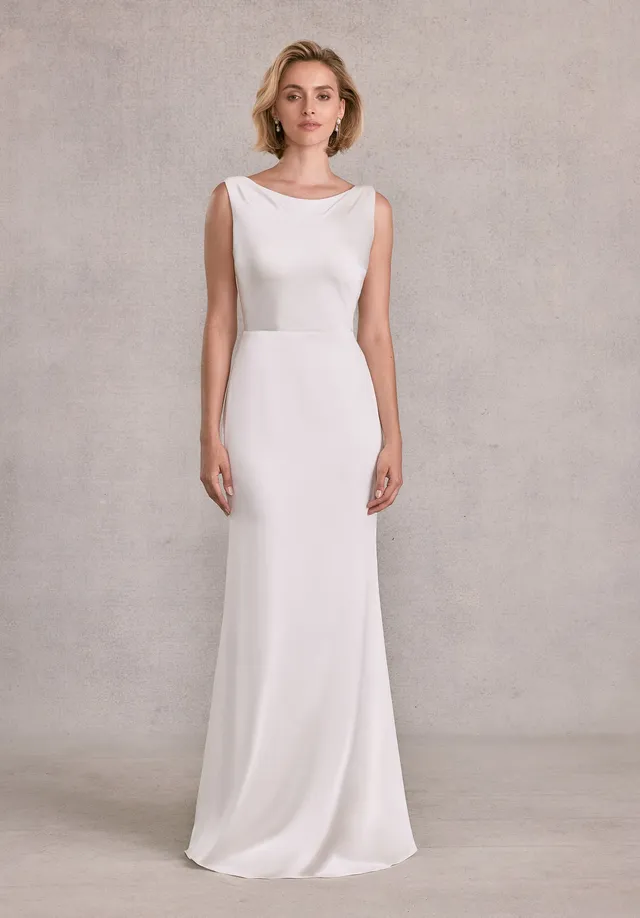 morilee-syndie-satin-sheath-brautkleid-mit-offenem-r-cken image 1