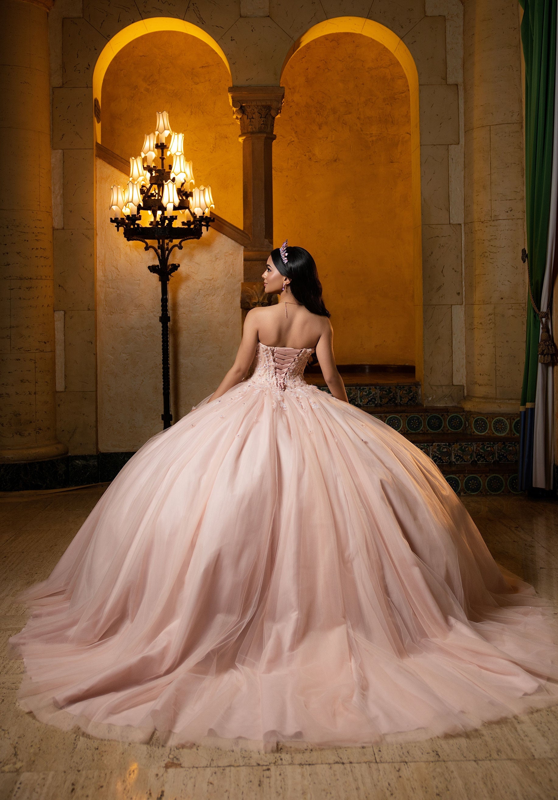 morilee-coralia-quincea-era-festkleid-glitzer-t-ll-3d-blumen image 8