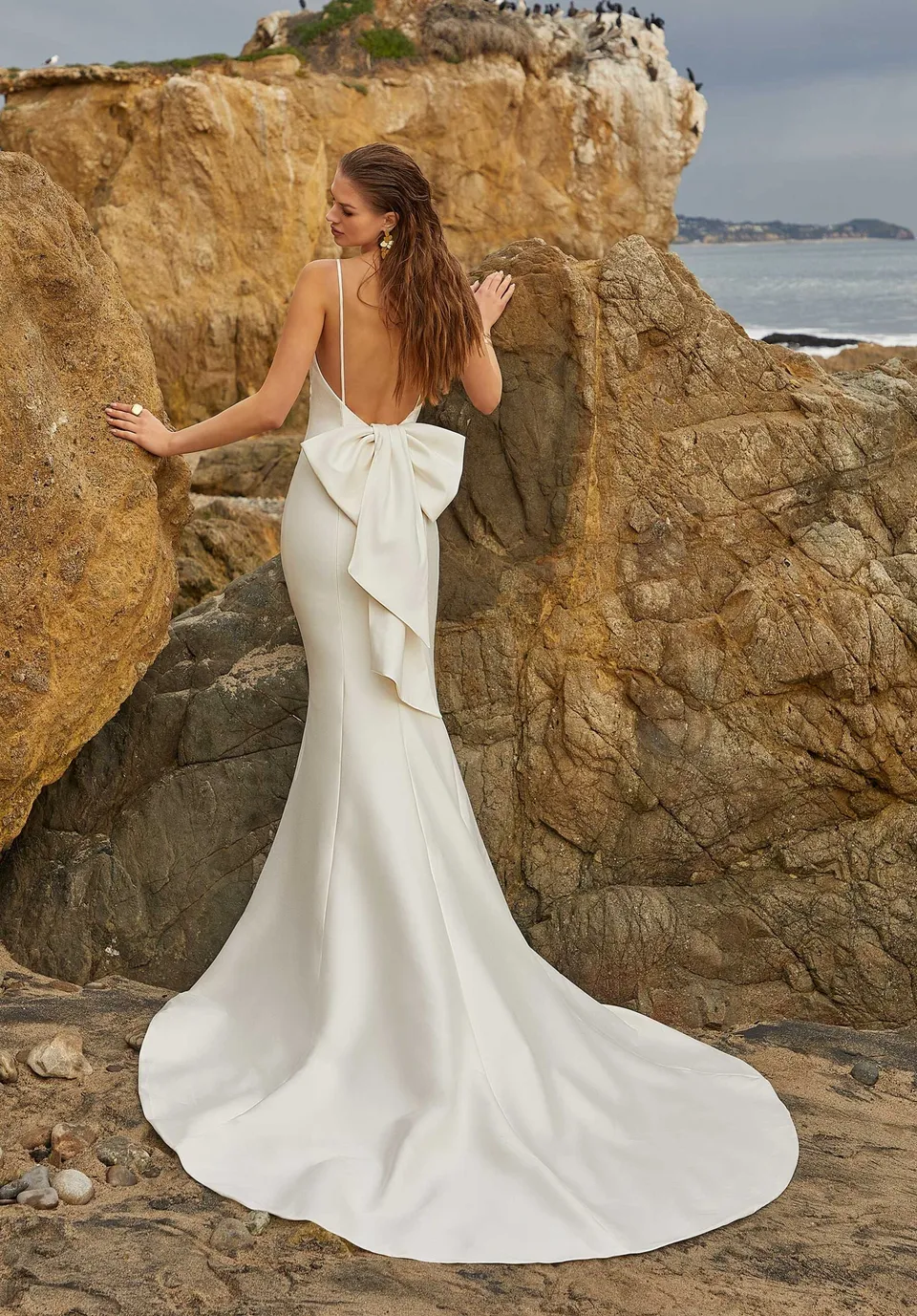 morilee-larissa-satin-schleife-braut-accessoire image 1